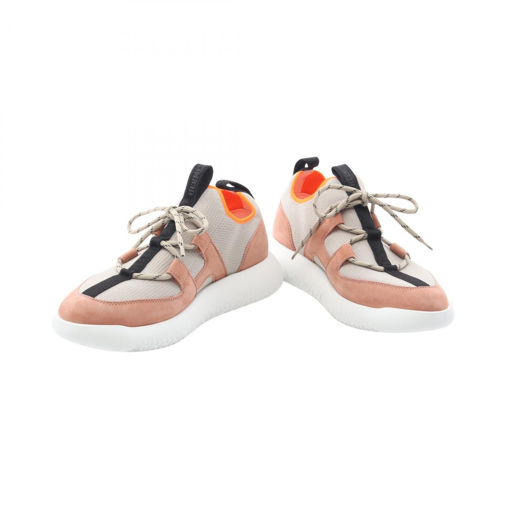 Hermes Hermes Hermes DUEL Fabric Suede Slip On Leather Shoes DUTY FREE for USA Size ONE SIZE - 3 Thumbnail