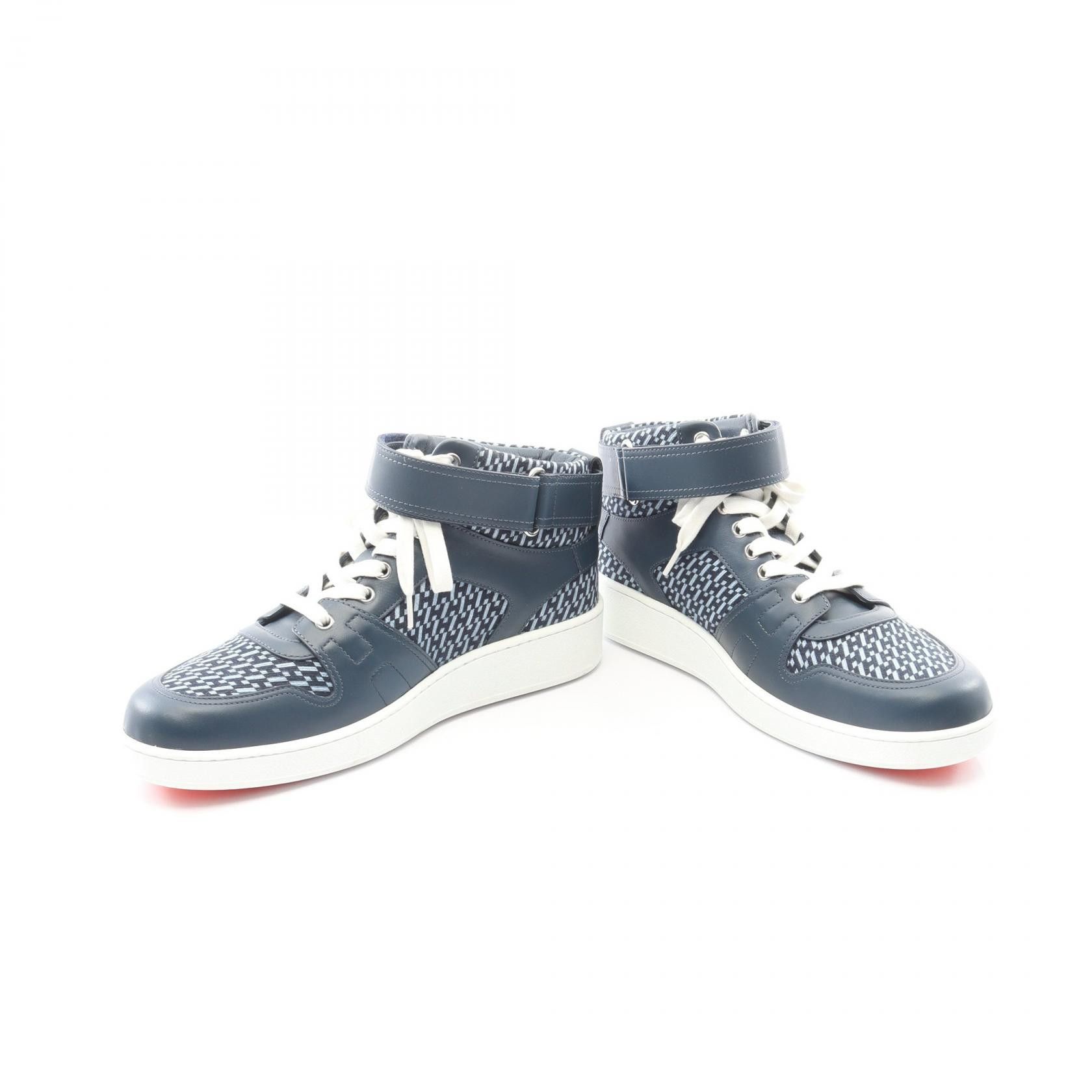 Hermes Hermes Hermes Leather Canvas Sneakers Leather Shoes DUTY FREE for USA Size ONE SIZE - 3 Thumbnail