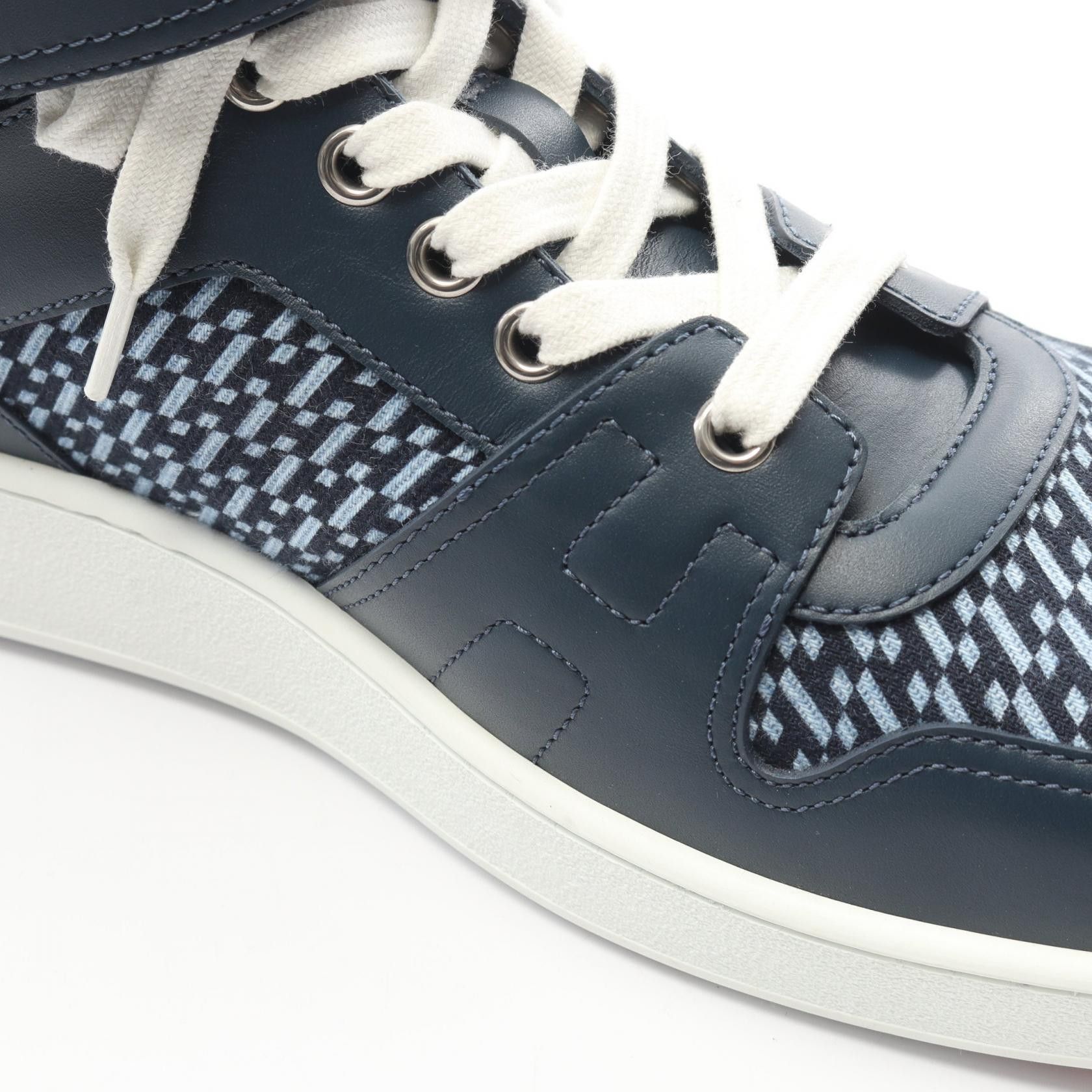 Hermes Hermes Hermes Leather Canvas Sneakers Leather Shoes DUTY FREE for USA Size ONE SIZE - 10 Thumbnail