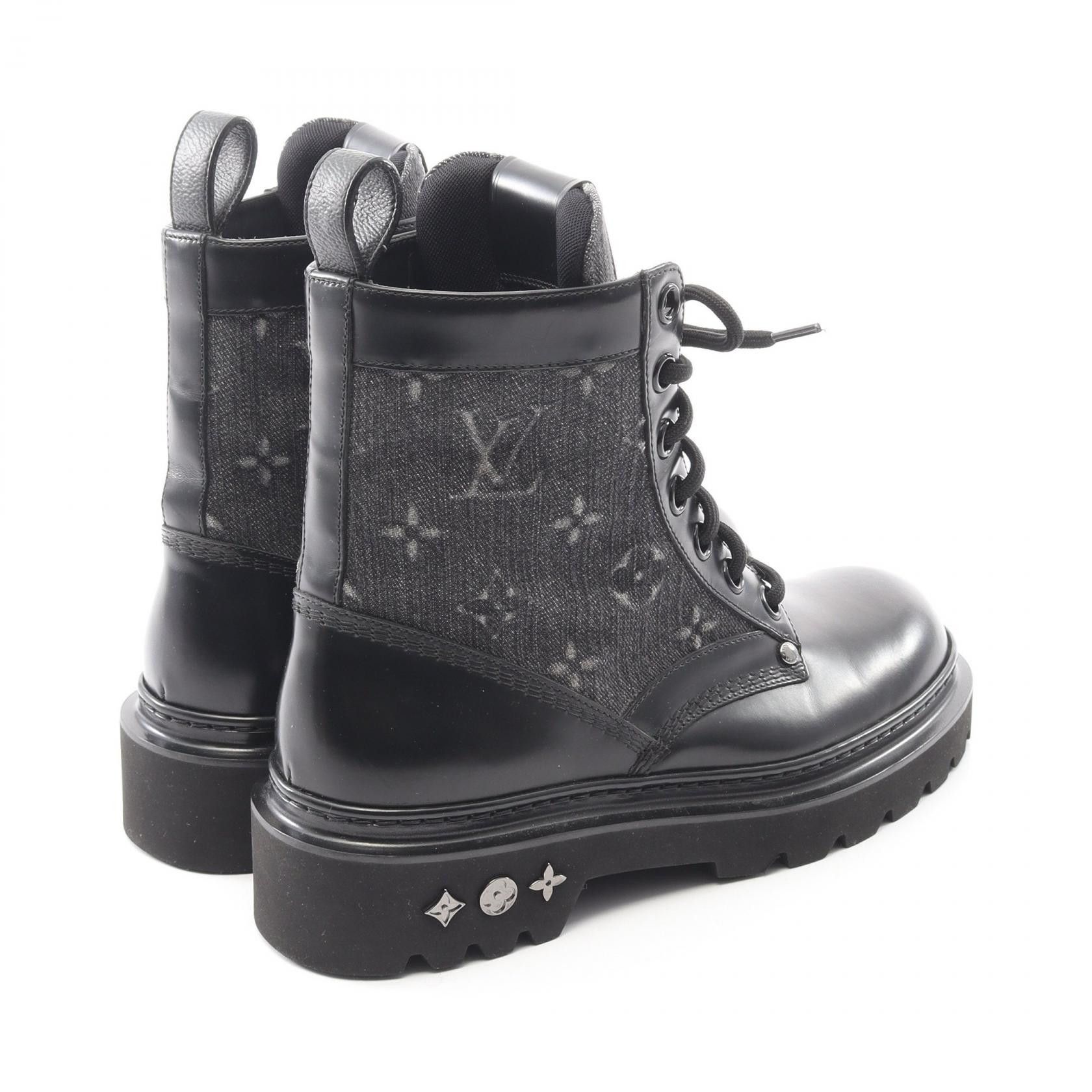 Louis Vuitton Louis Vuitton Louis Vuitton LV Ranger Monogram Leather Fabric Boots Leather Shoes DUTY FREE for USA Size ONE SIZE - 2 Thumbnail