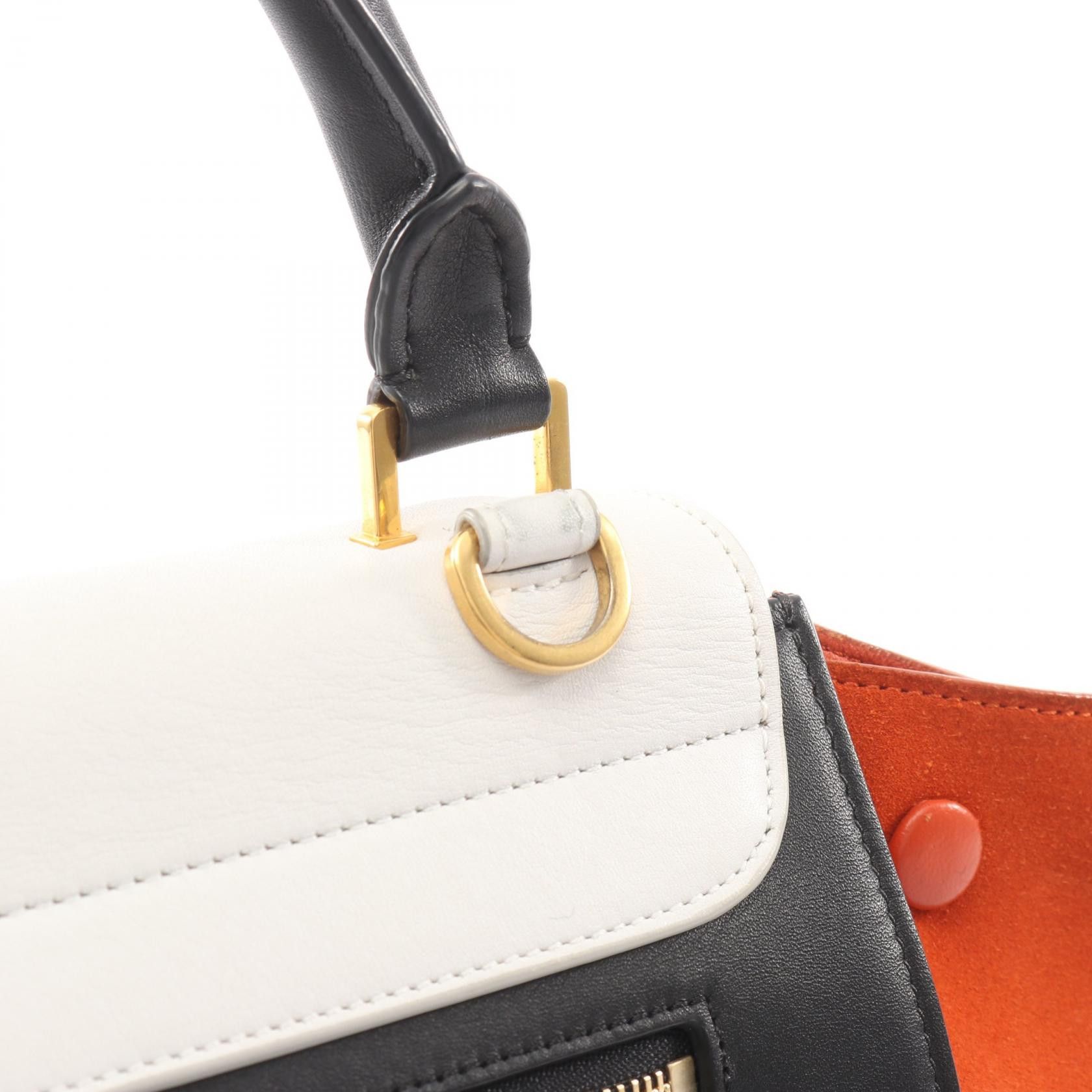 Celine Celine CELINE Trapeze Small leather suede handbag Leather Handbag 174683 DUTY FREE for USA Size ONE SIZE - 6 Thumbnail