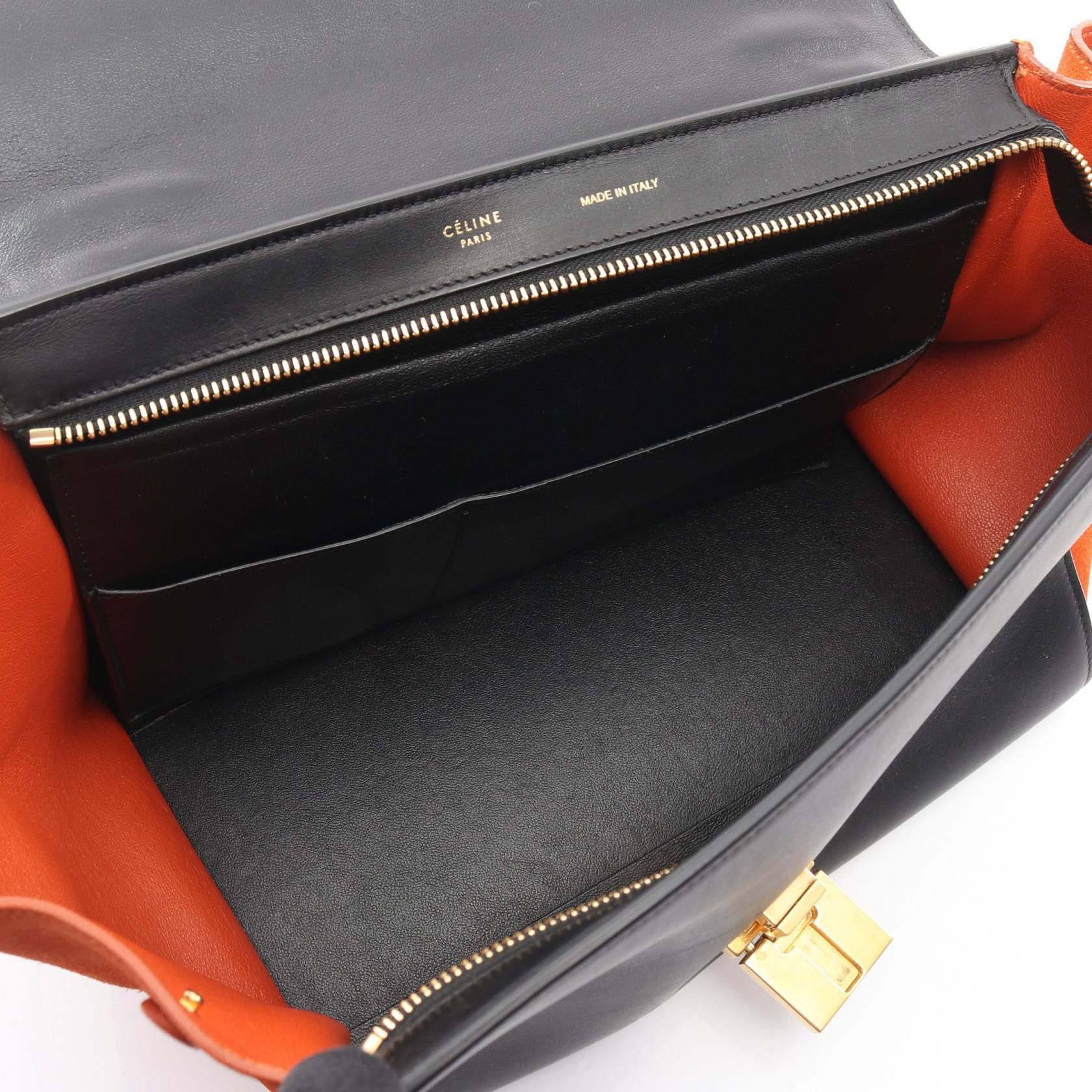 Celine Celine CELINE Trapeze Small leather suede handbag Leather Handbag 174683 DUTY FREE for USA Size ONE SIZE - 3 Thumbnail