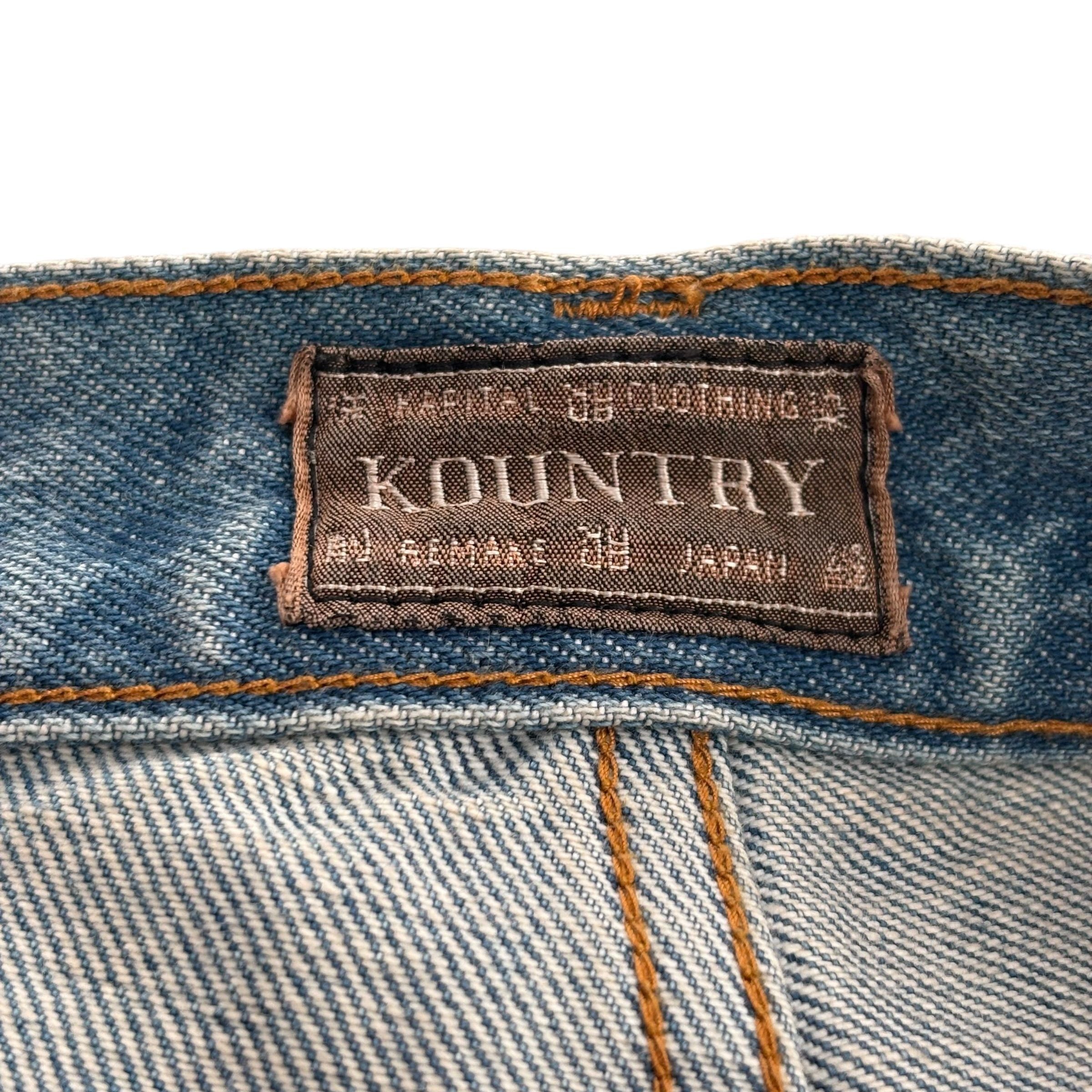 Kapital 14oz Denim STUDS Remake Shorts Light Indigo Size US 32 / EU 48 - 4 Thumbnail