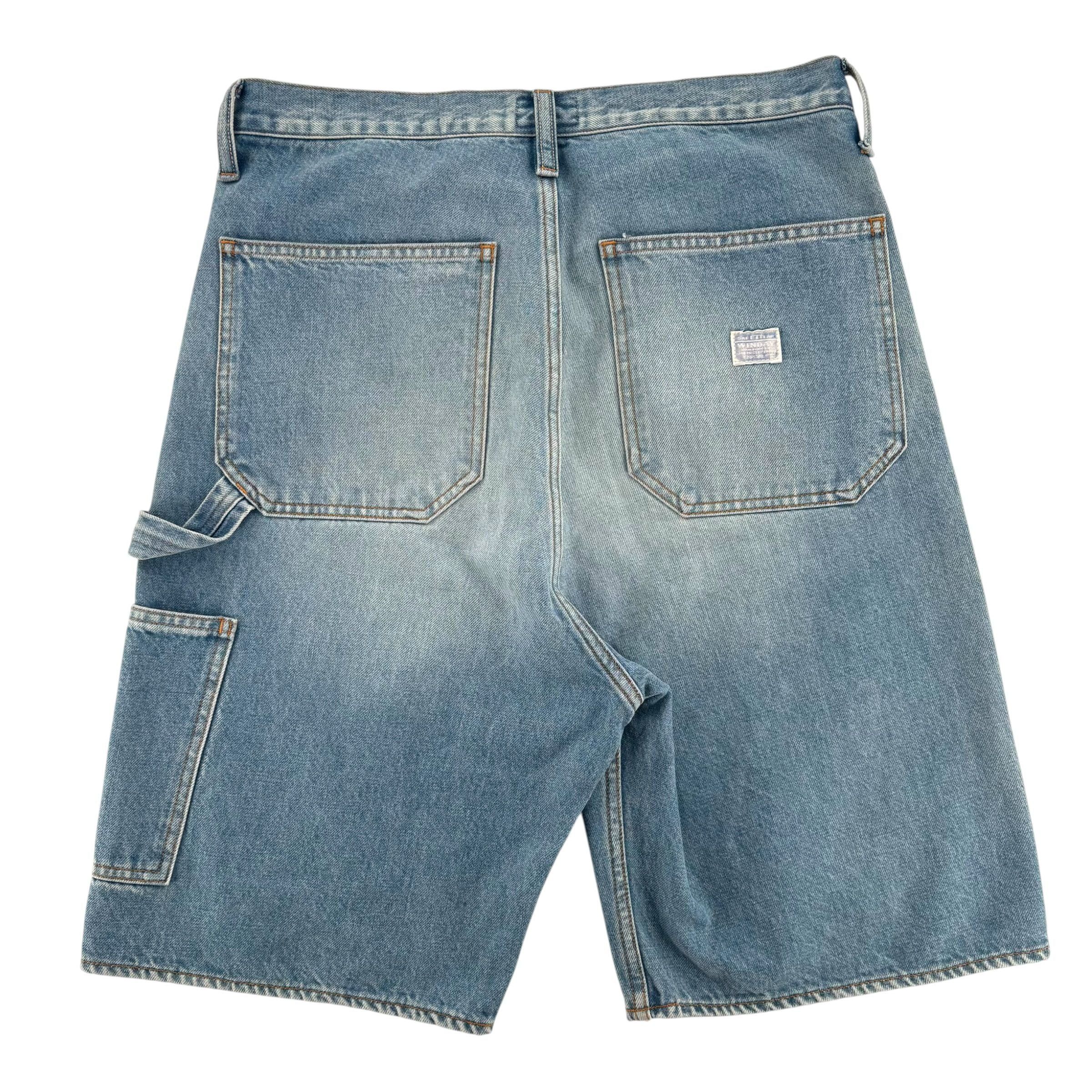 Kapital 14oz Denim STUDS Remake Shorts Light Indigo Size US 38 / EU 54 - 3 Thumbnail