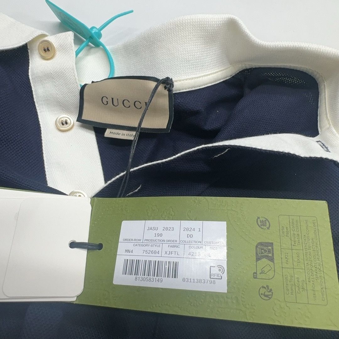 Gucci Gucci G Logo Pocket Polo Shirt Size L Size US L / EU 52-54 / 3 - 6 Thumbnail