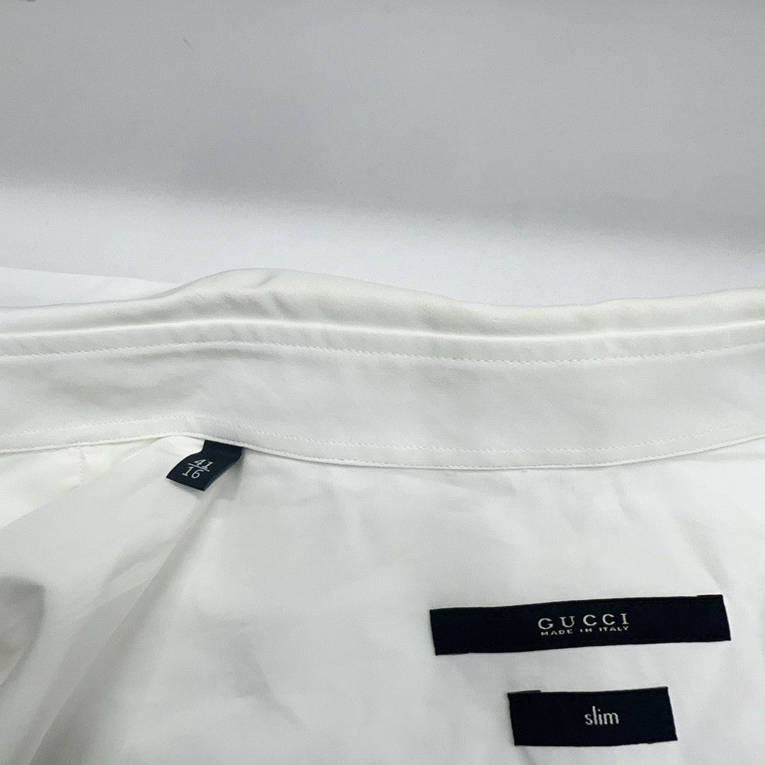 Gucci Gucci White Formal Dress Shirt Size L Size 42R - 5 Thumbnail