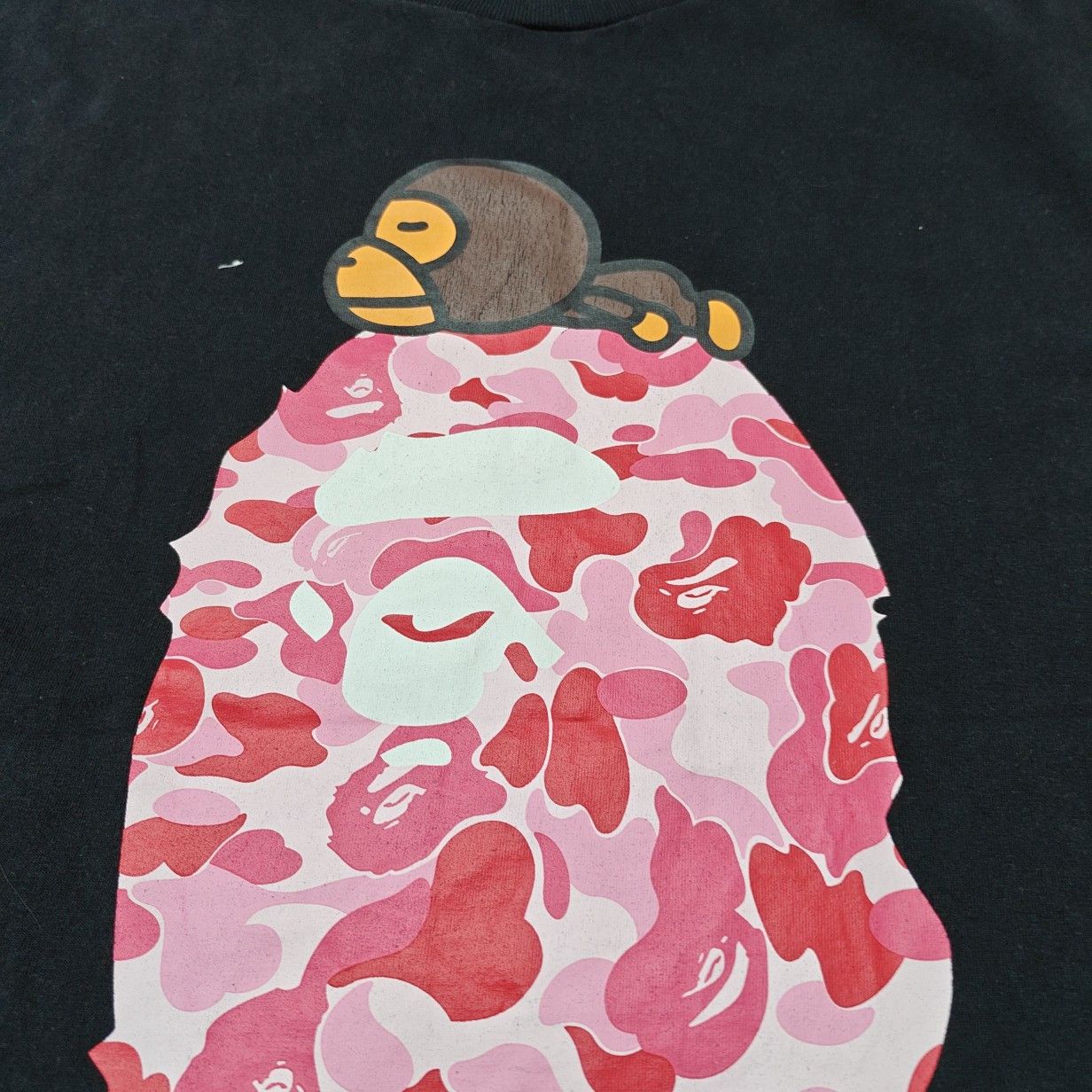 Bape A Bathing Ape Pink Camo Ape Head T-Shirt Size XL Size US XL / EU 56 / 4 - 6 Thumbnail