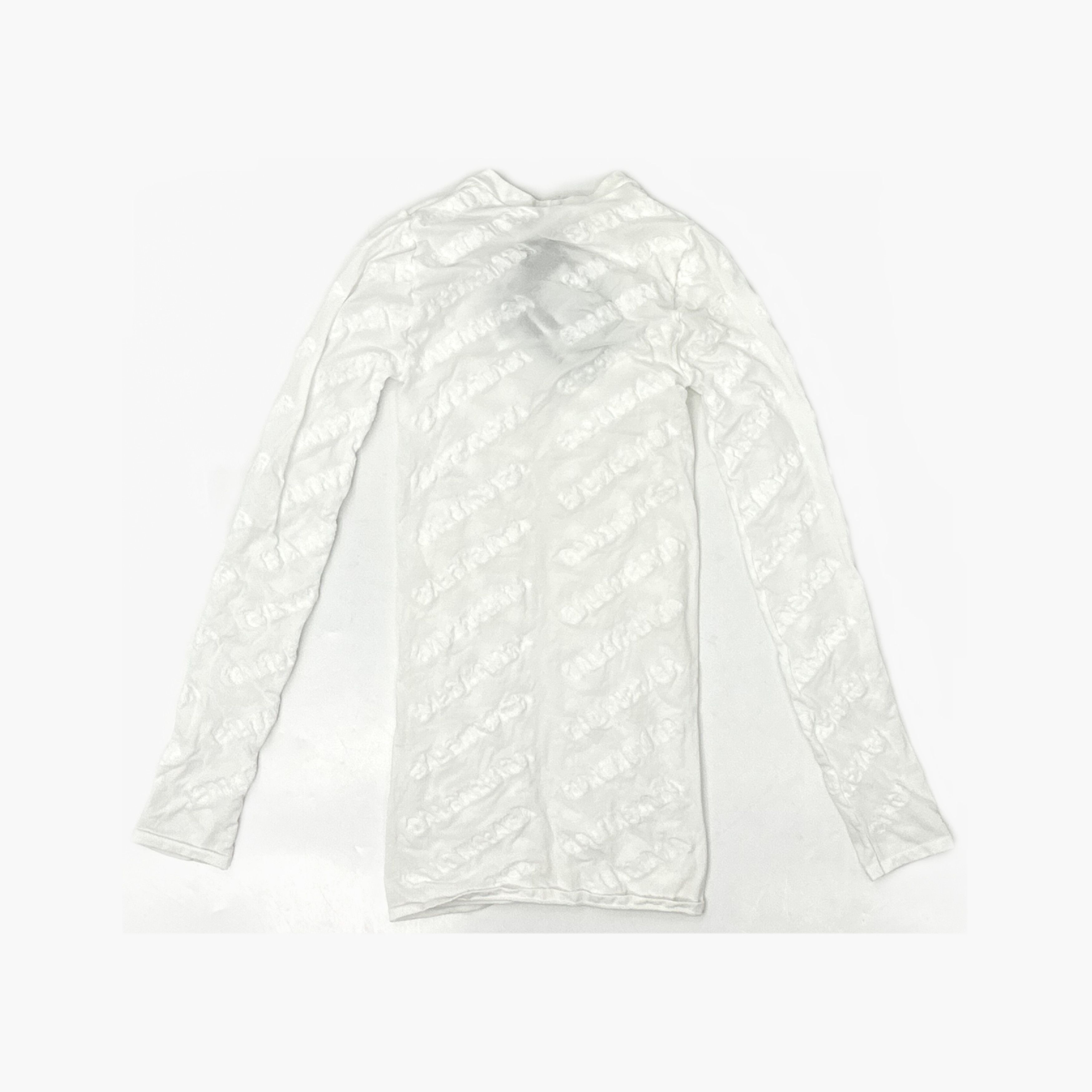 Balenciaga Balenciaga All-Over Logo Long Sleeve T-Shirt Size L Size L / US 10 / IT 46 - 2 Thumbnail