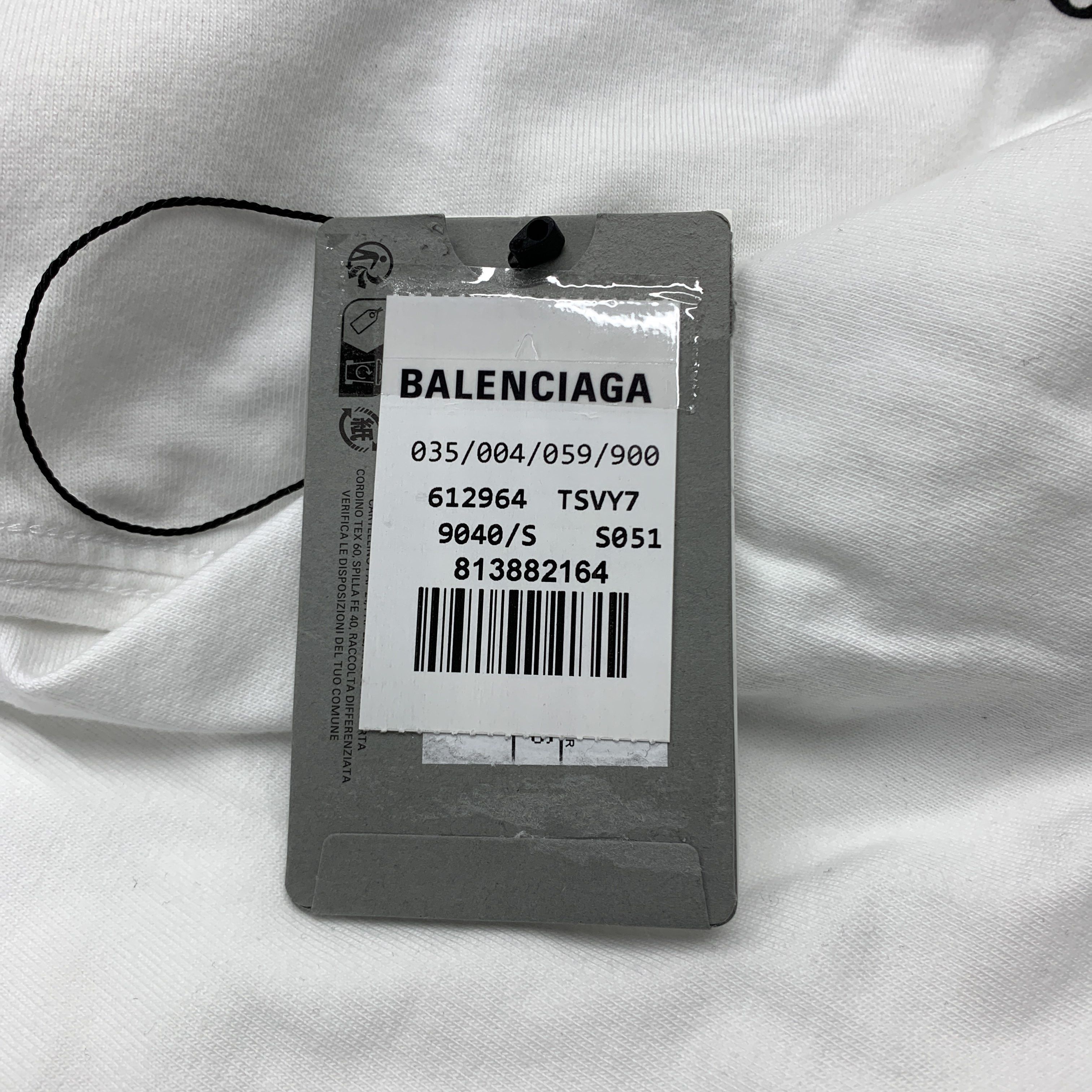 Balenciaga Balenciaga I Love Paris Print T-Shirt White Size S Size US S / EU 44-46 / 1 - 4 Thumbnail