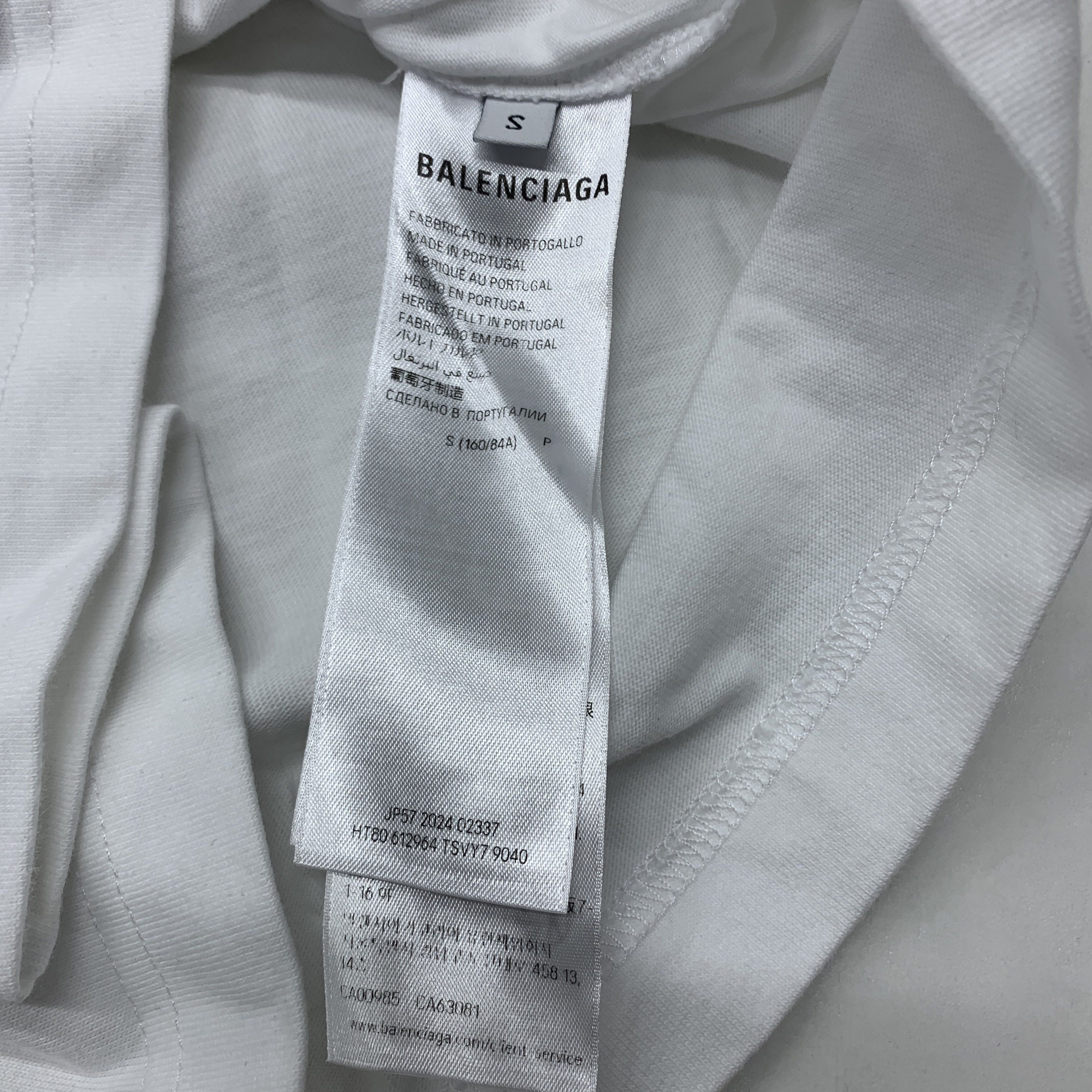 Balenciaga Balenciaga I Love Paris Print T-Shirt White Size S Size US S / EU 44-46 / 1 - 3 Thumbnail