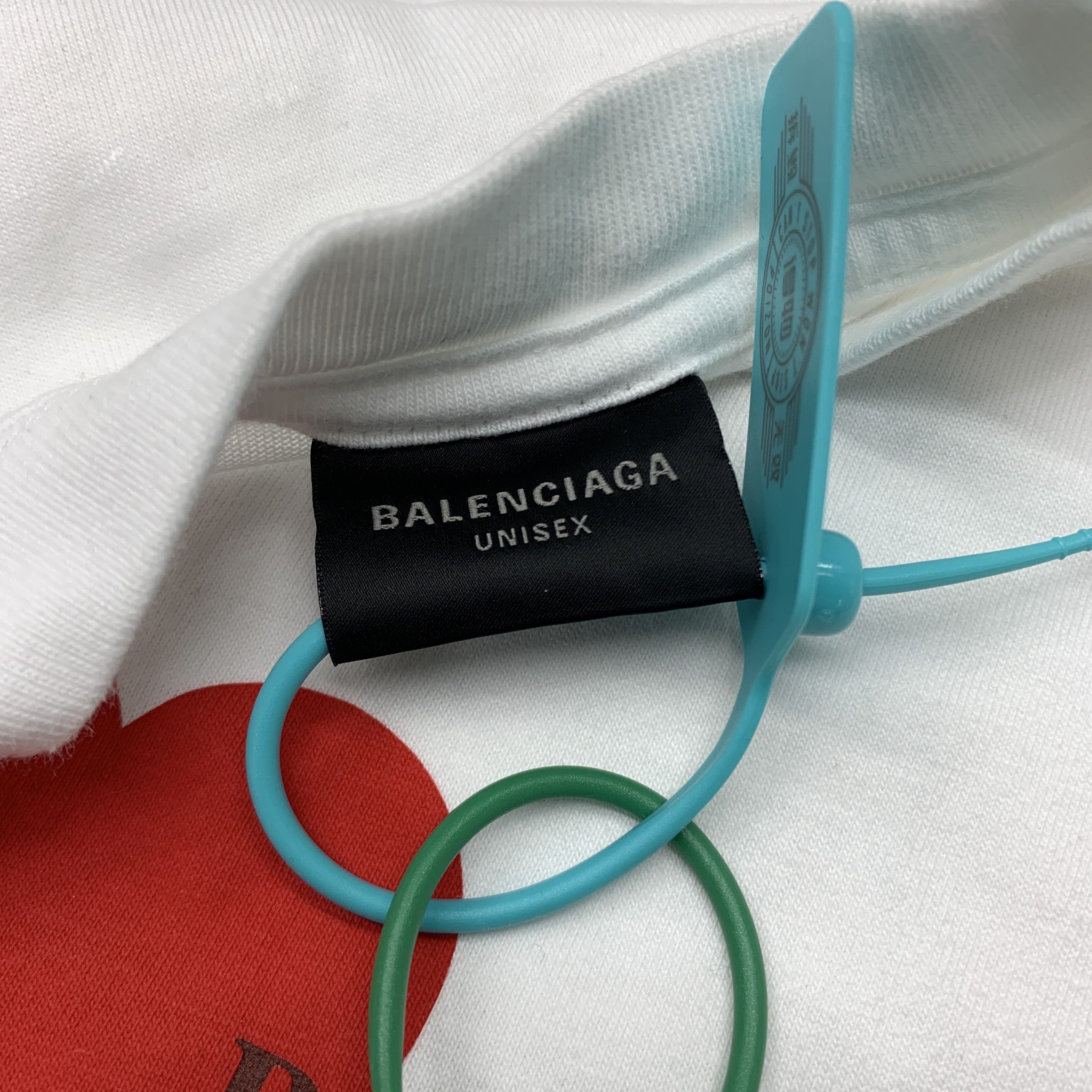 Balenciaga Balenciaga I Love Paris Print T-Shirt White Size S Size US S / EU 44-46 / 1 - 2 Thumbnail