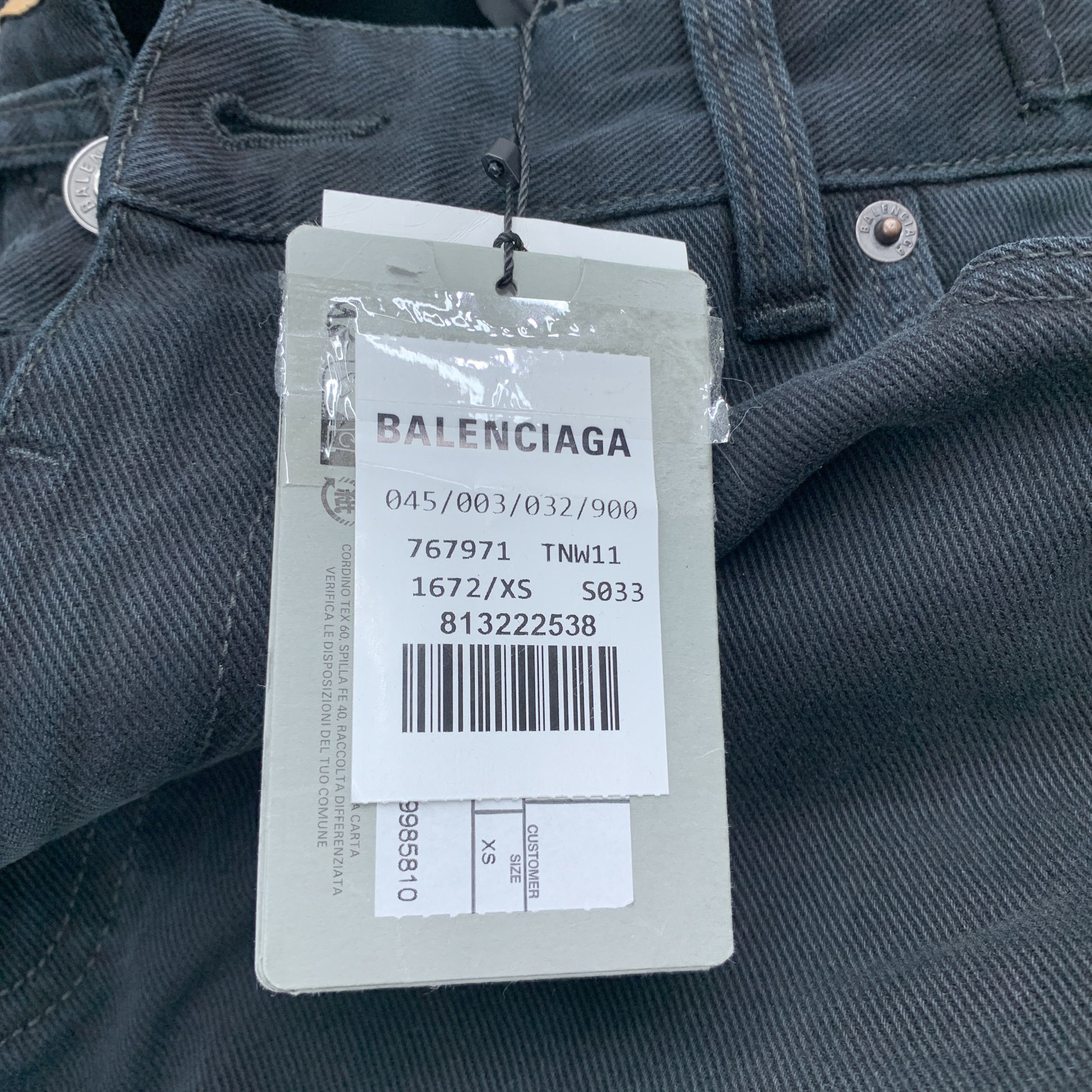 Balenciaga Balenciaga Logo Cargo Denim Pants Size 28 Size US 28 / EU 44 - 4 Thumbnail