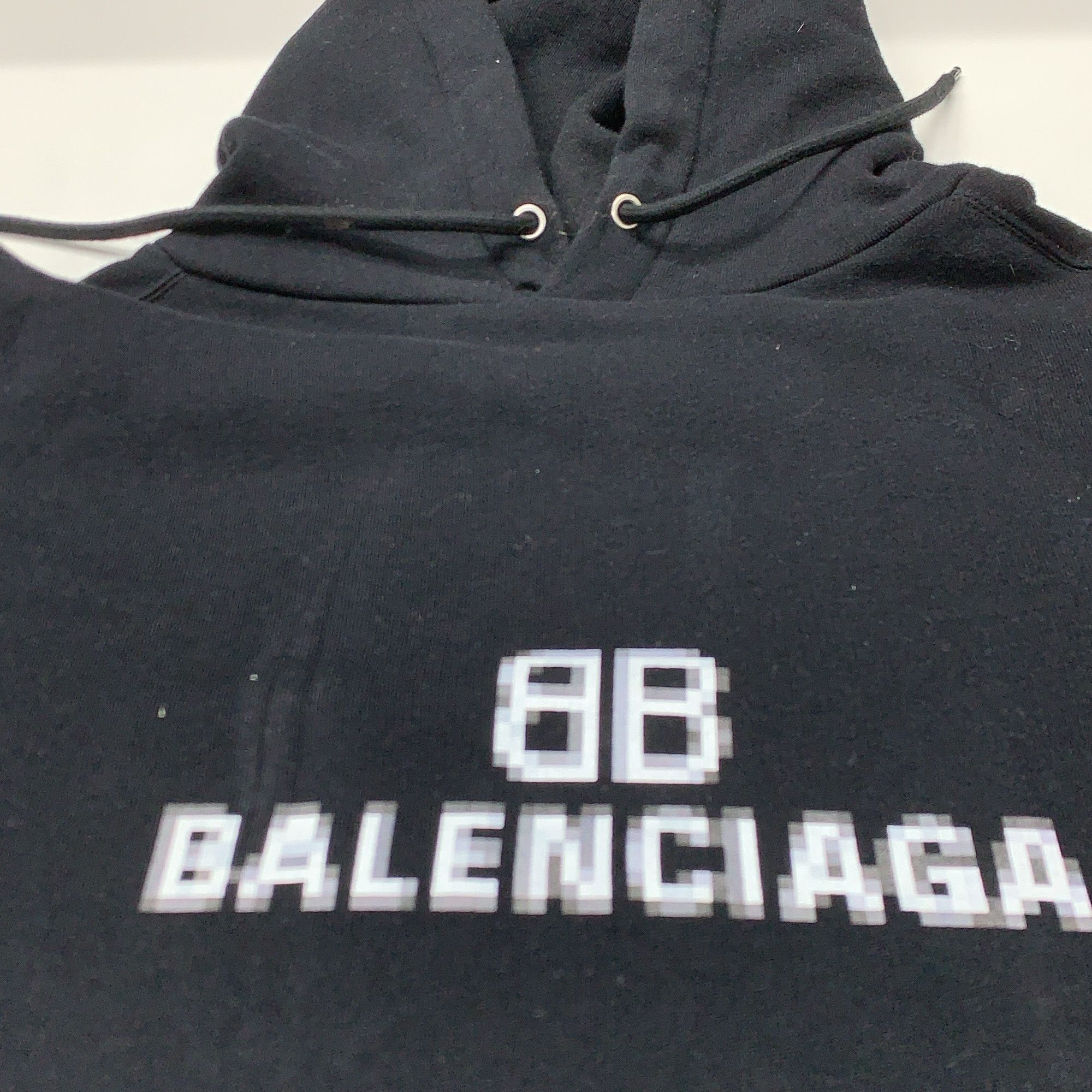 Balenciaga Balenciaga Logo Print Hoodie Black XS Size US XS / EU 42 / 0 - 7 Thumbnail