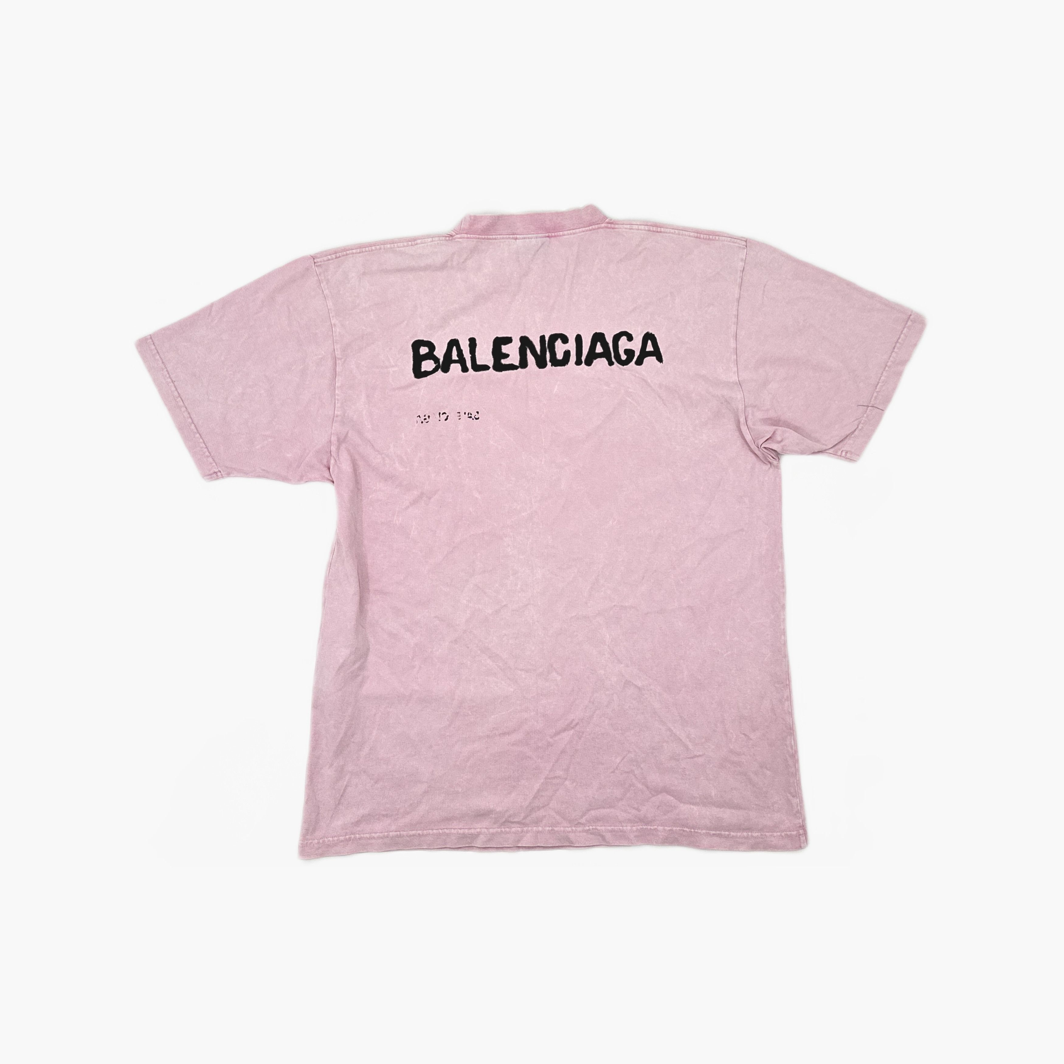 Balenciaga Balenciaga Blurred Logo T-Shirt Size XS Size XS / US 0-2 / IT 36-38 - 2 Thumbnail