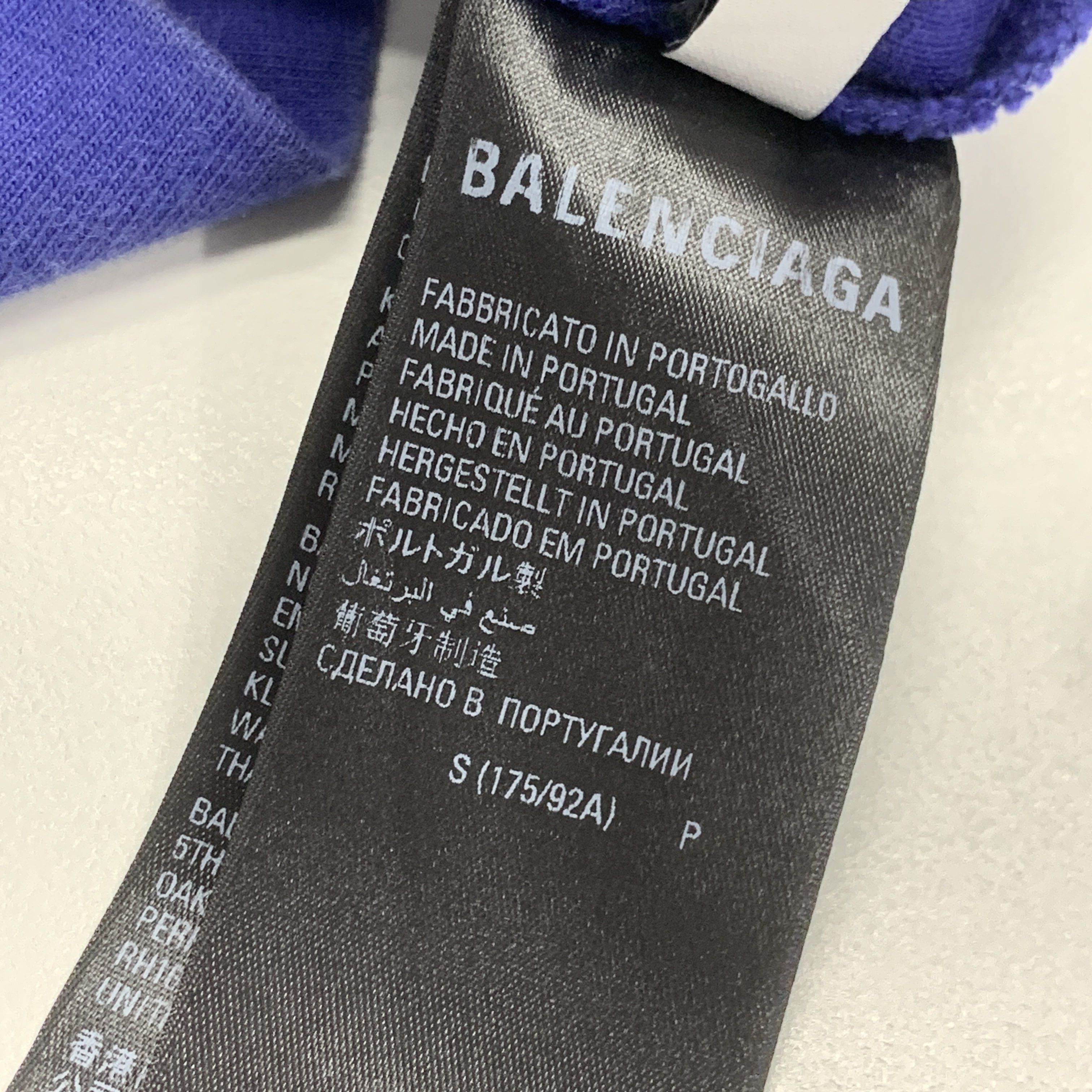Balenciaga Balenciaga Wave Logo T-Shirt Blue Size S Size US S / EU 44-46 / 1 - 4 Thumbnail
