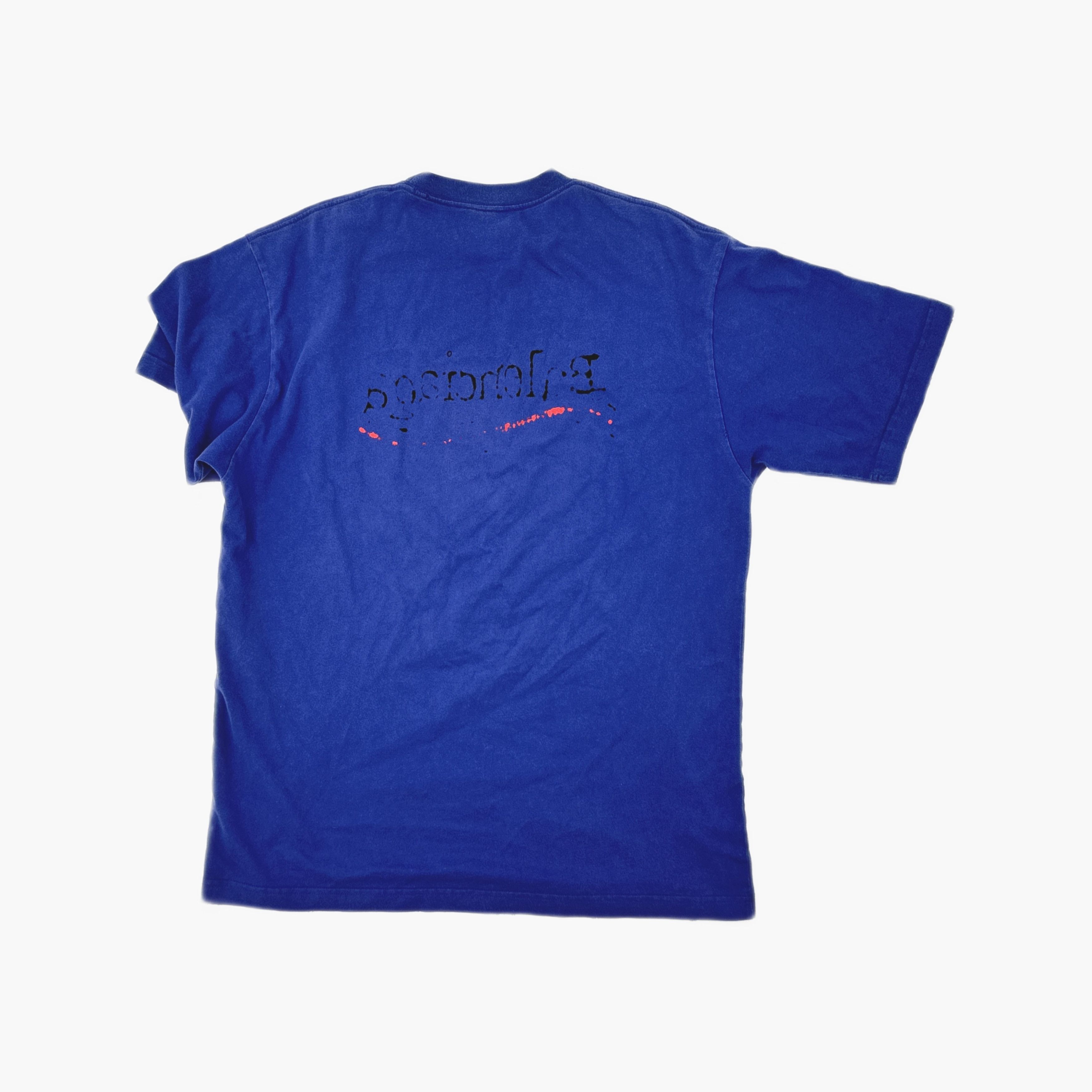 Balenciaga Balenciaga Wave Logo T-Shirt Blue Size S Size US S / EU 44-46 / 1 - 2 Thumbnail