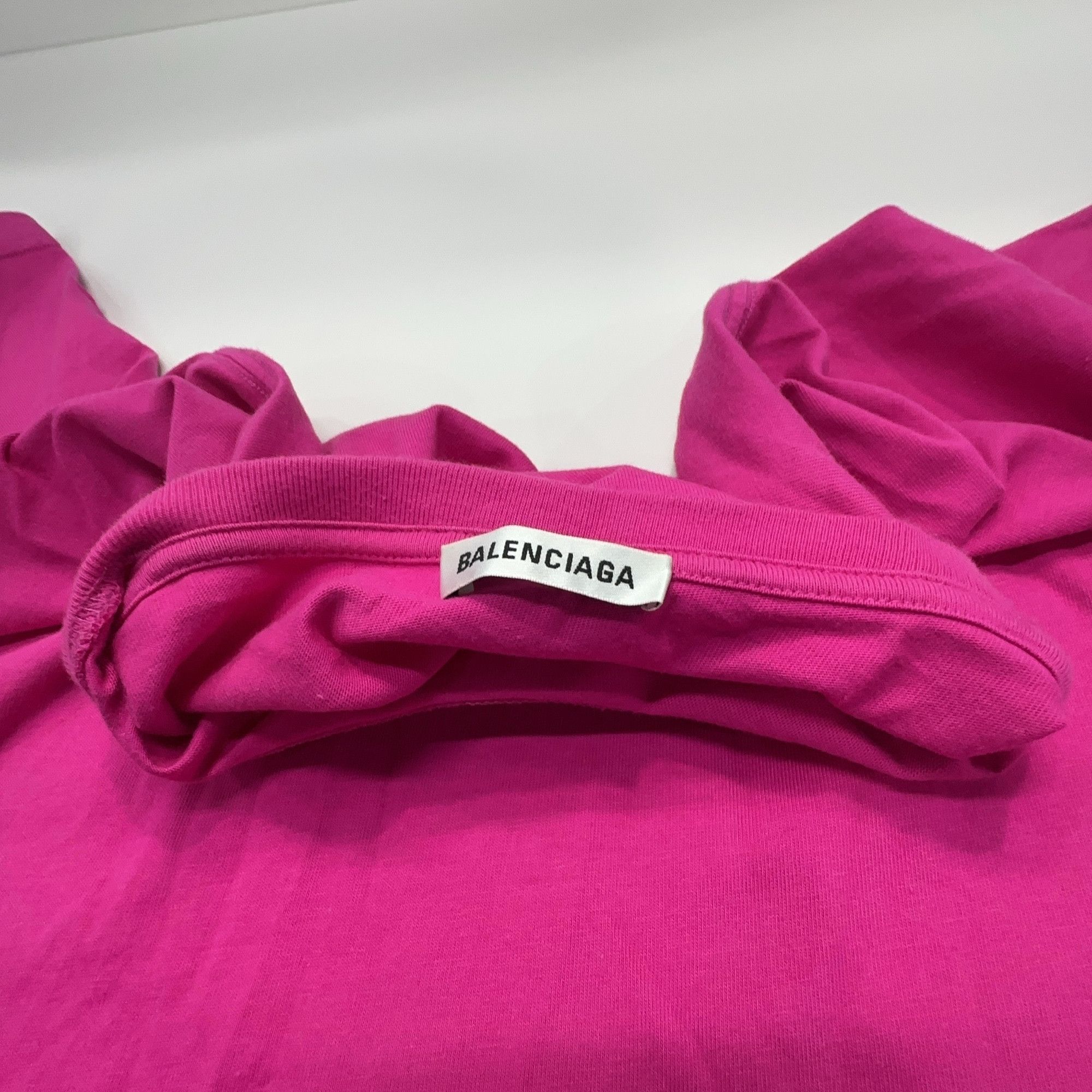 Balenciaga Balenciaga Pink Logo T-Shirt Size XS Size US XS / EU 42 / 0 - 5 Thumbnail