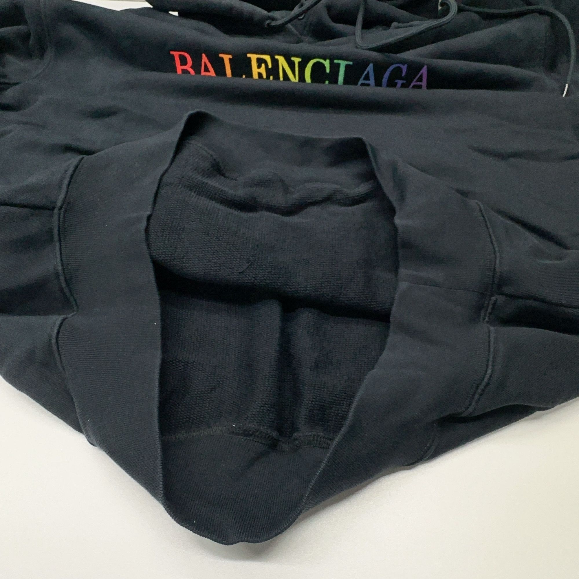 Balenciaga Balenciaga Rainbow Logo Hoodie XS Size US XS / EU 42 / 0 - 9 Thumbnail