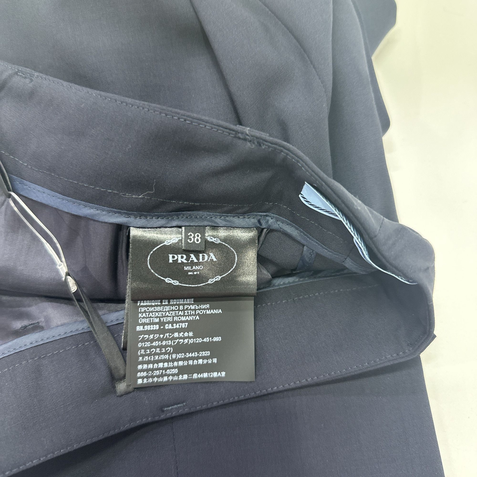 Prada Prada Solid Pants Size 38 Size 26" / US 2 / IT 38 - 3 Thumbnail