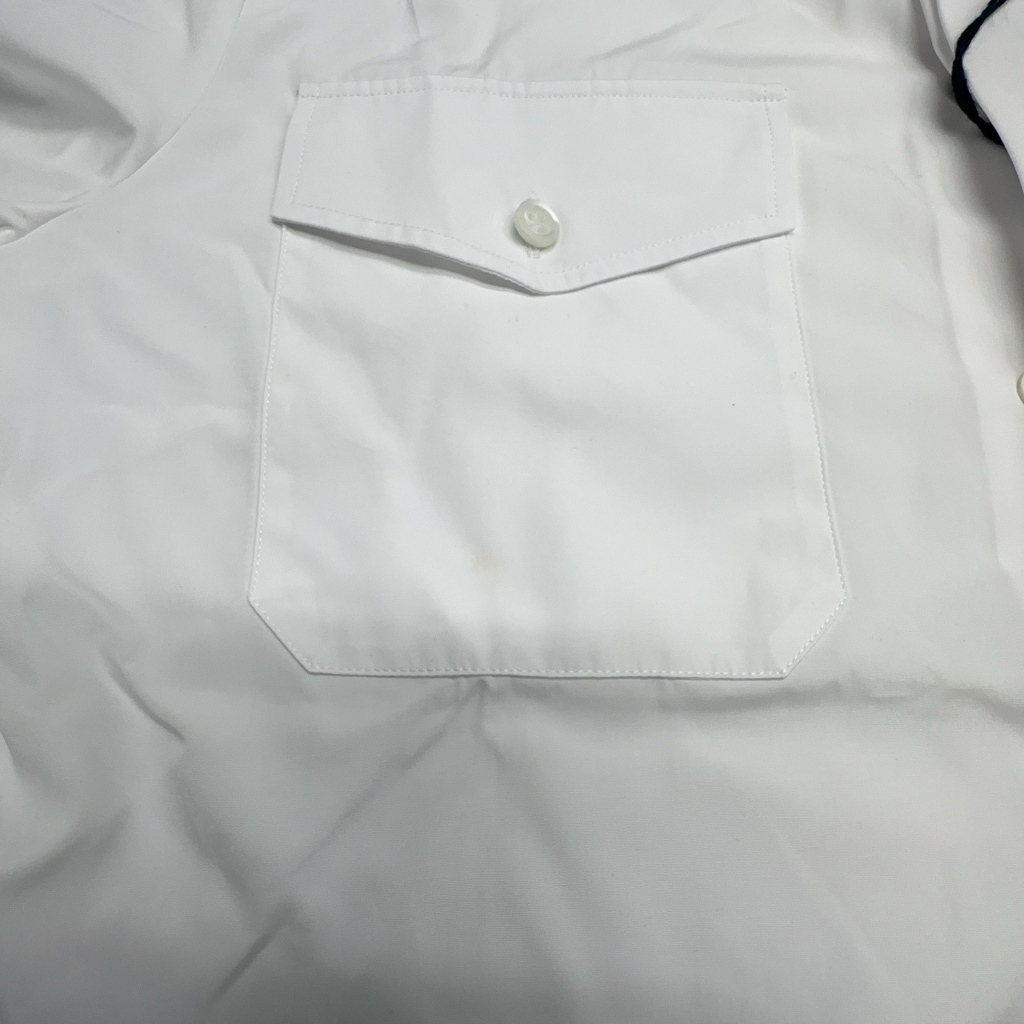 Prada Prada White Poplin Pocket Shirt Size M Size US XXS / EU 40 - 7 Thumbnail