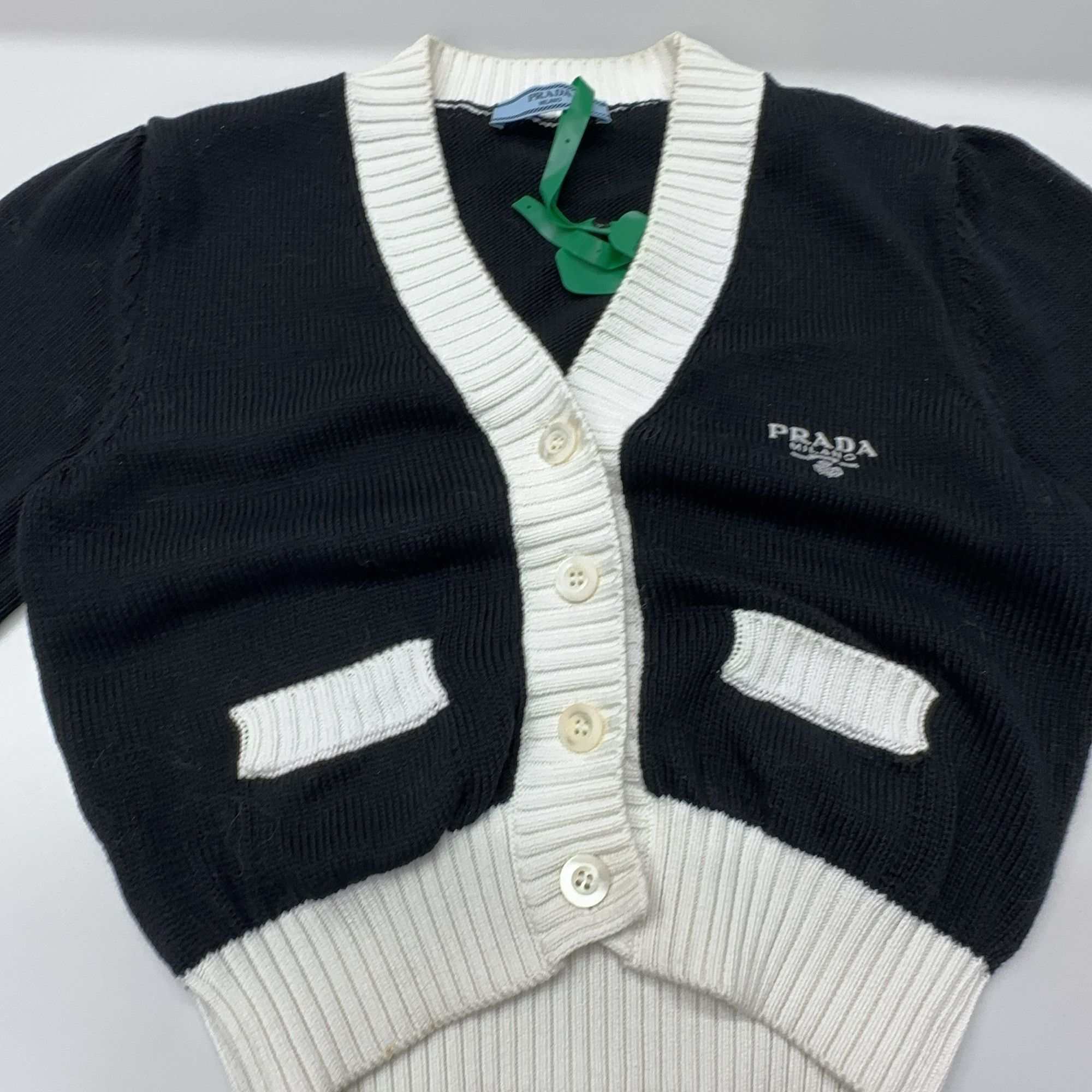Prada Prada Contrast Trim Knit Sweater Size 36 Size XS / US 0-2 / IT 36-38 - 7 Thumbnail