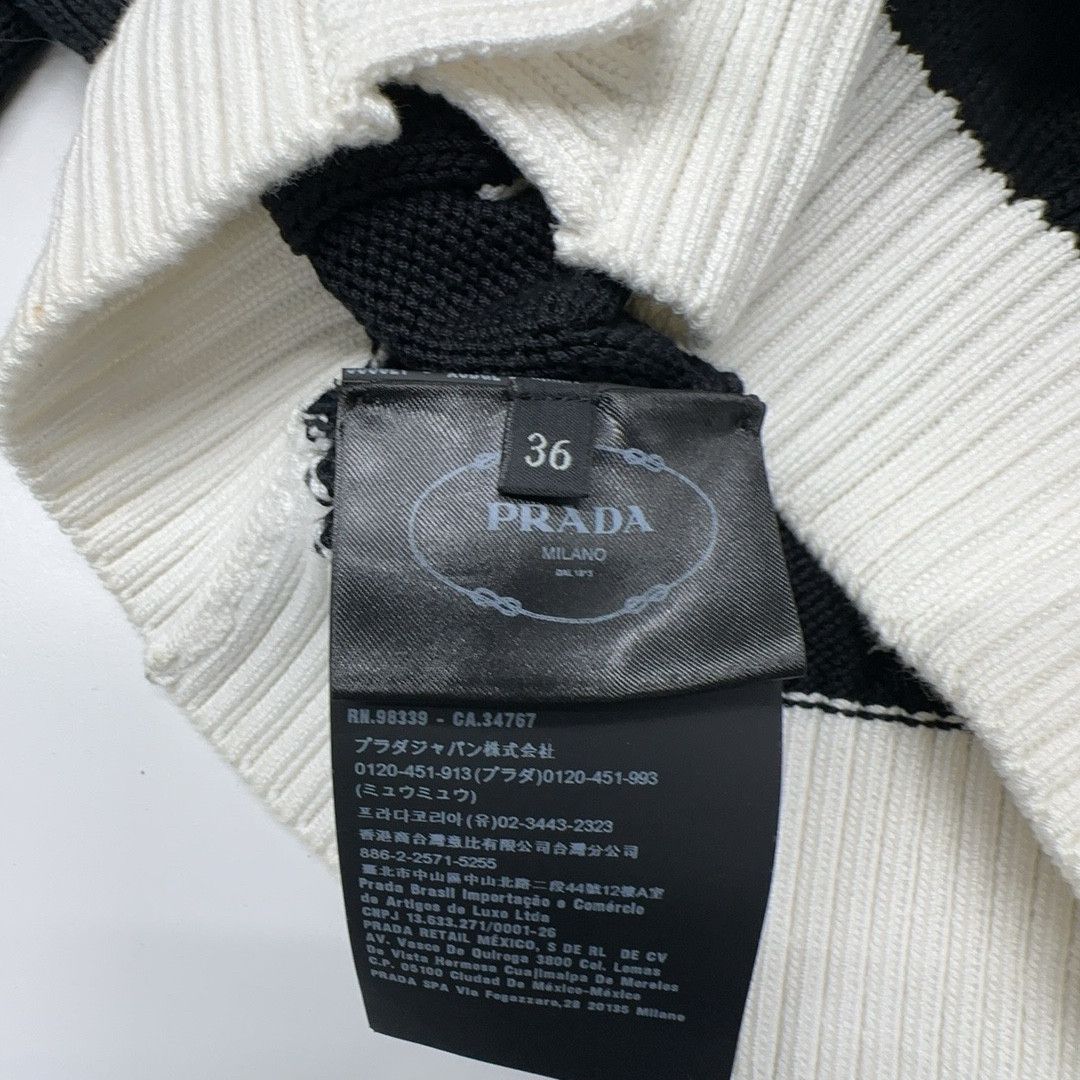Prada Prada Contrast Trim Knit Sweater Size 36 Size XS / US 0-2 / IT 36-38 - 3 Thumbnail
