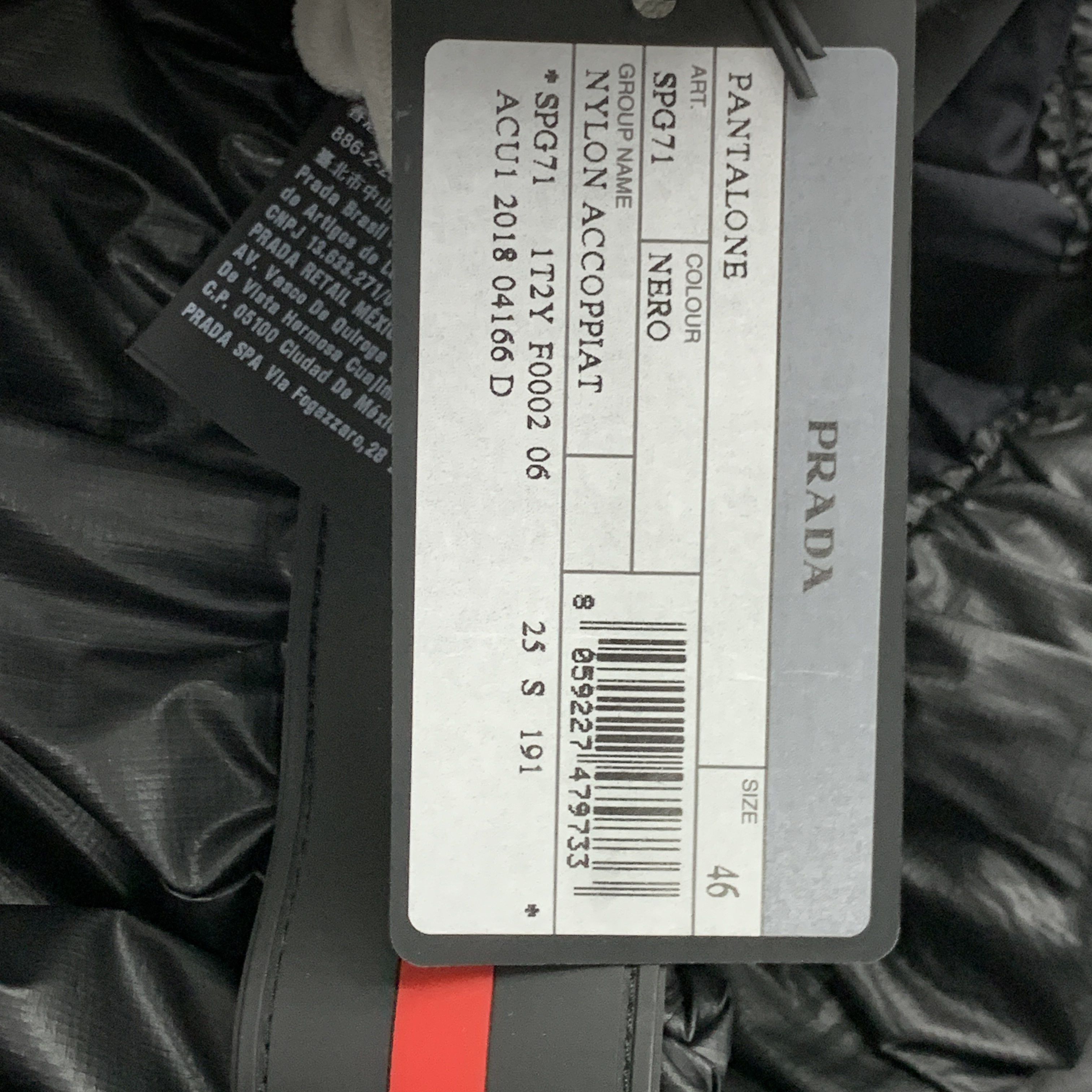 Prada Prada Logo Nylon Pants Size 30 Size US 30 / EU 46 - 4 Thumbnail