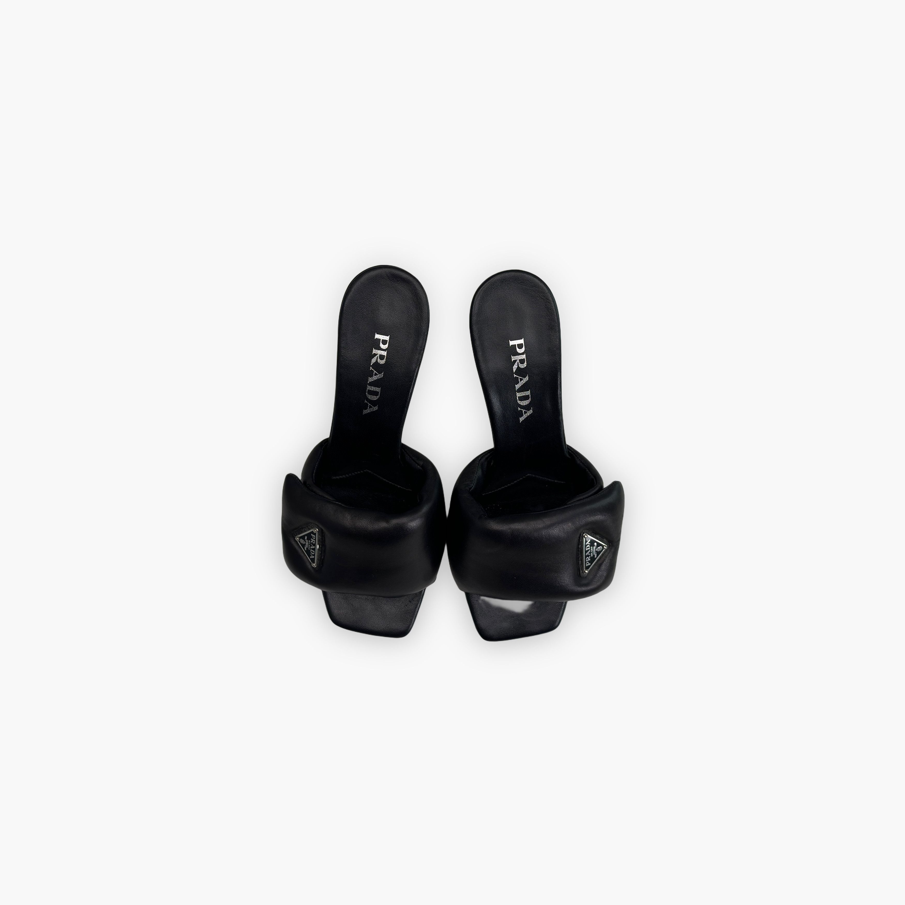 Prada Prada Nappa Leather Logo Mules Size 38 Size US 8 / IT 38 - 9 Thumbnail