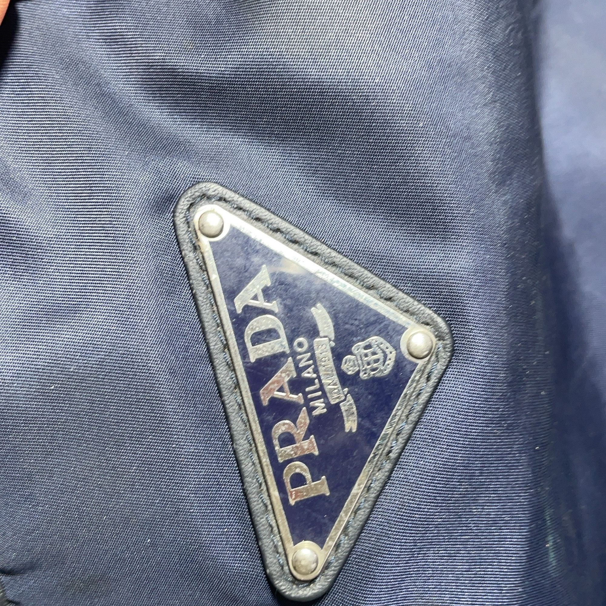 Prada Prada Blue Nylon Tote Bag One Size Size ONE SIZE - 9 Thumbnail