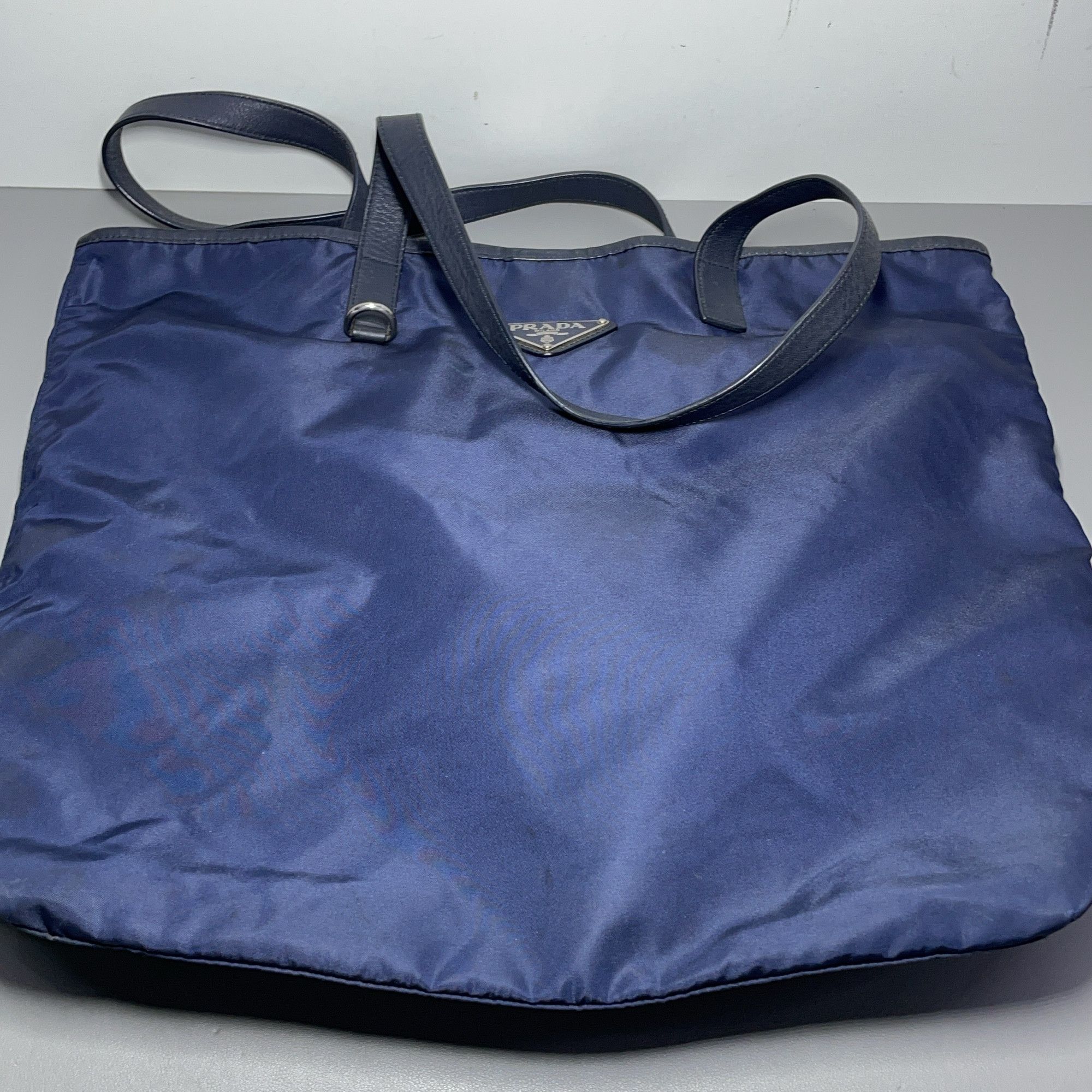 Prada Prada Blue Nylon Tote Bag One Size Size ONE SIZE - 14 Thumbnail