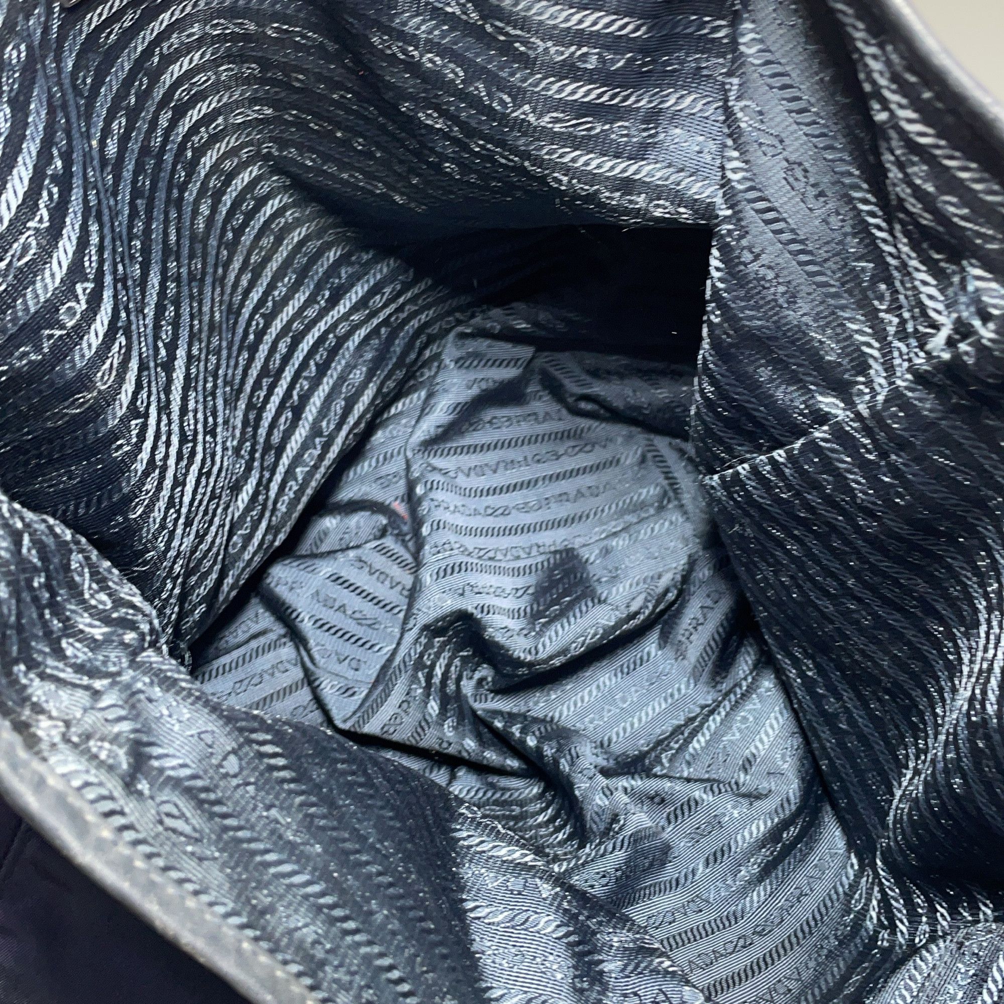 Prada Prada Blue Nylon Tote Bag One Size Size ONE SIZE - 12 Thumbnail