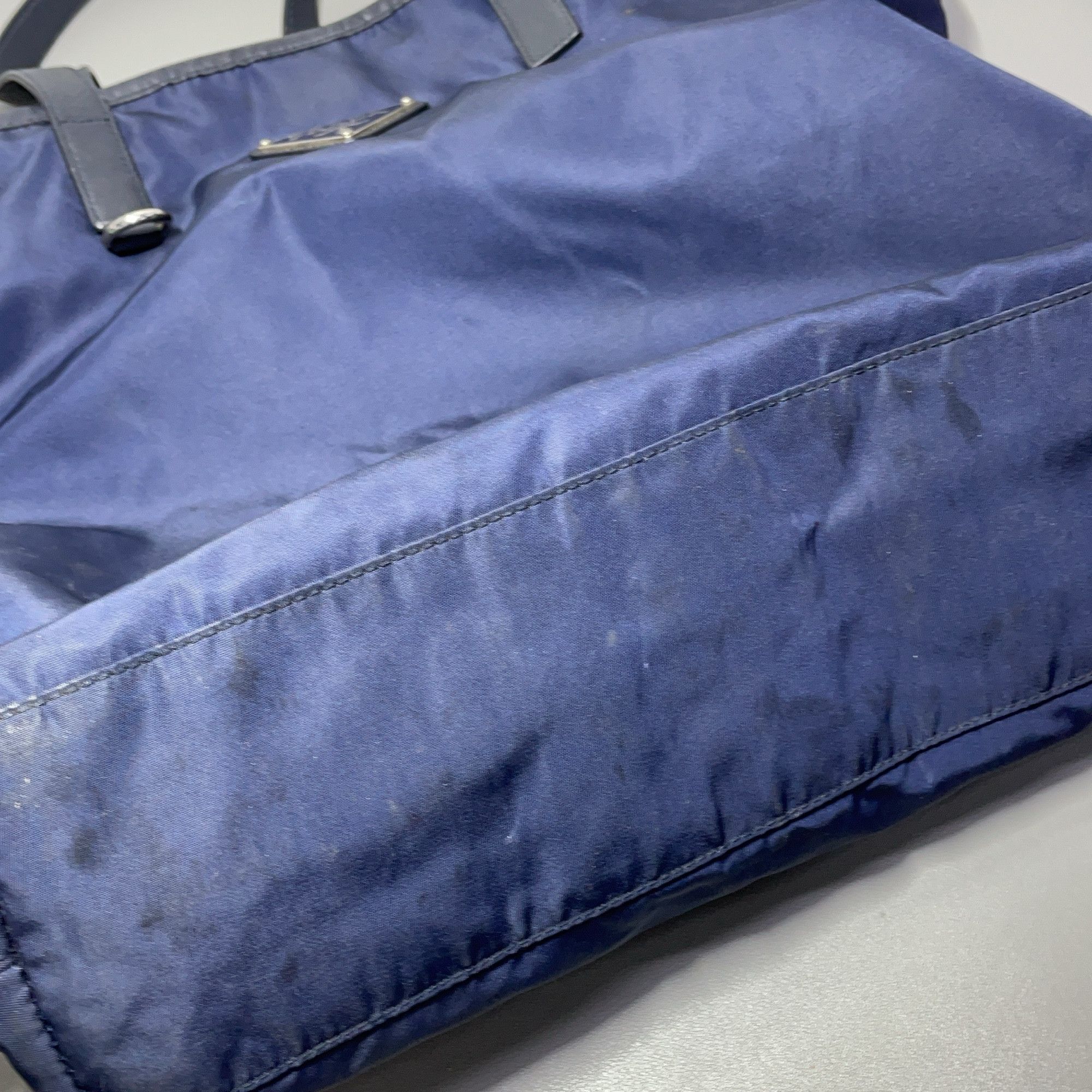 Prada Prada Blue Nylon Tote Bag One Size Size ONE SIZE - 8 Thumbnail