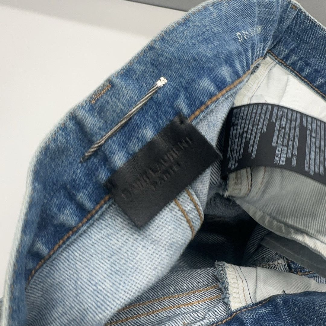 Saint Laurent Paris Saint Laurent Blue Denim Jeans Size 31 Size US 31 - 5 Thumbnail