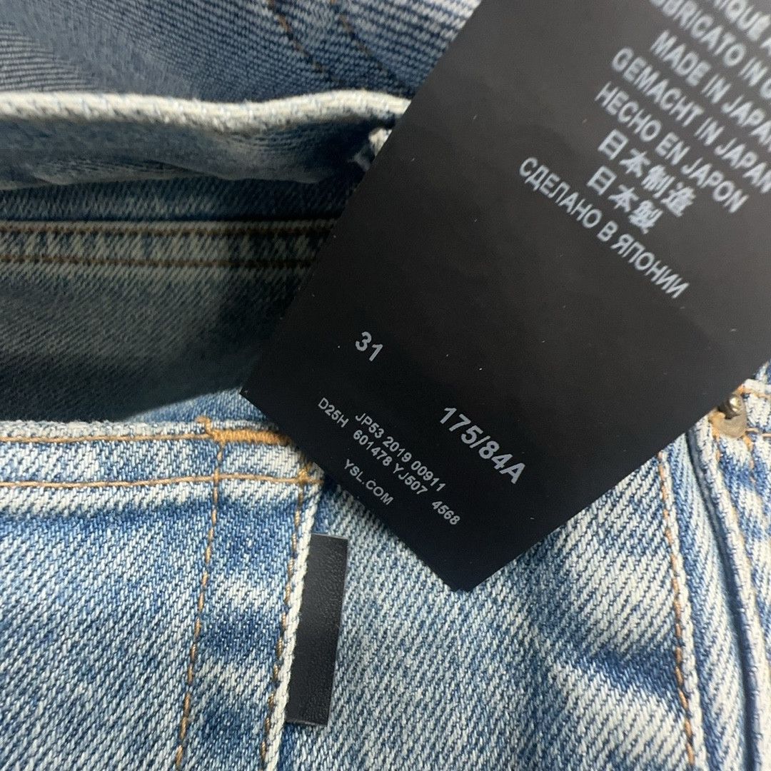 Saint Laurent Paris Saint Laurent Blue Denim Jeans Size 31 Size US 31 - 3 Thumbnail