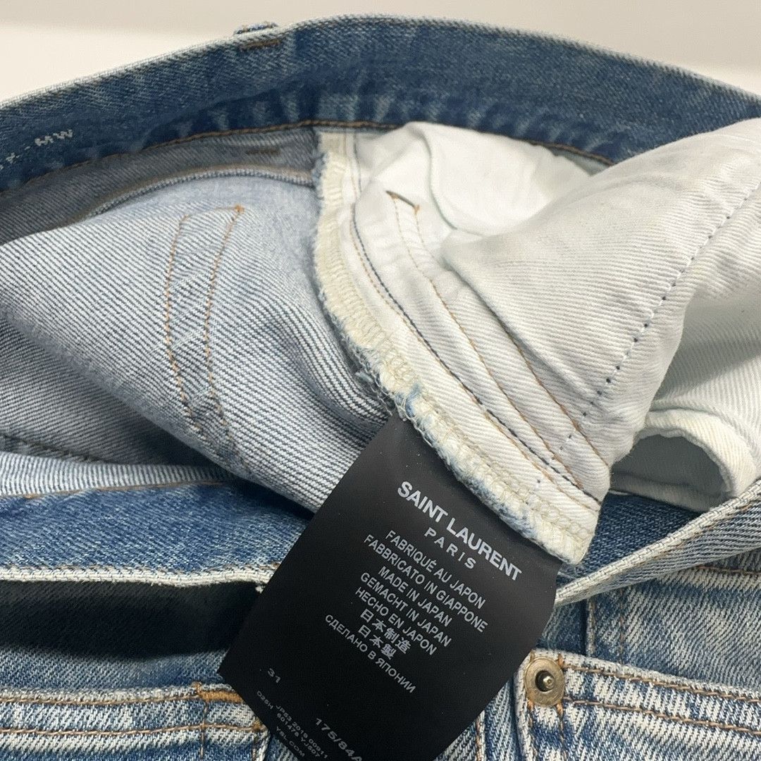 Saint Laurent Paris Saint Laurent Blue Denim Jeans Size 31 Size US 31 - 4 Thumbnail