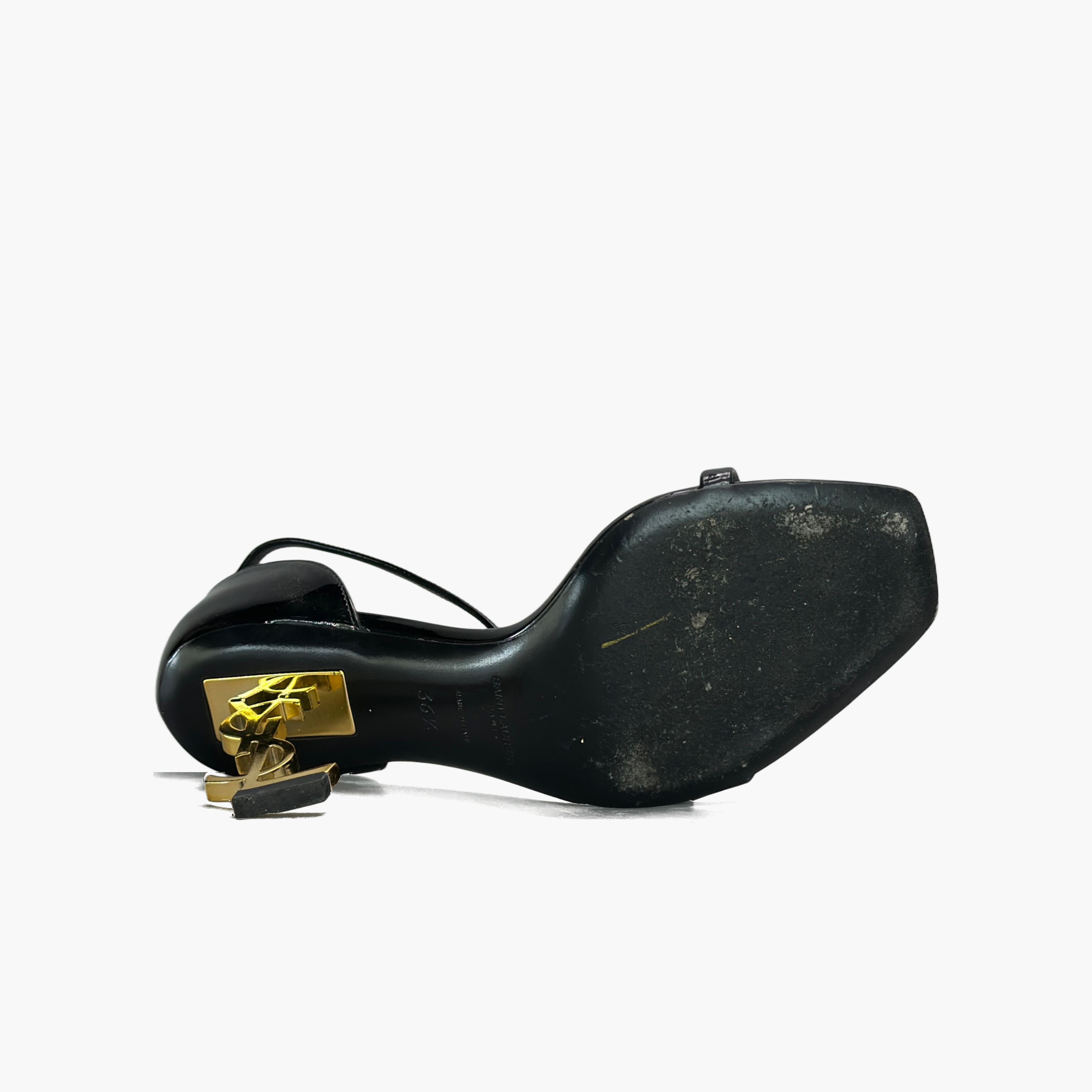 Saint Laurent Paris Saint Laurent Opyum Logo Heel Sandals Size 36.5 Size US 6.5 / IT 36.5 - 7 Thumbnail