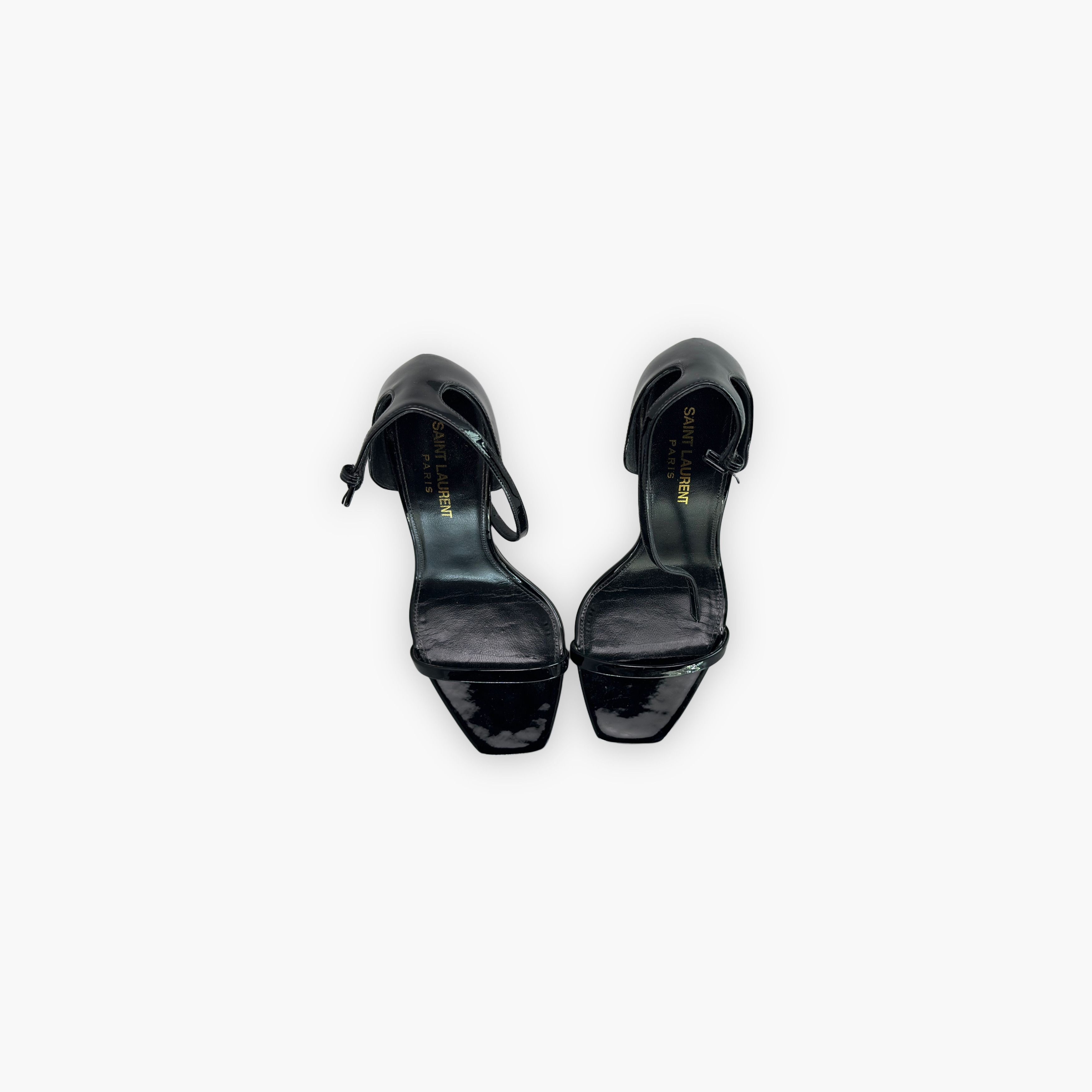 Saint Laurent Paris Saint Laurent Opyum Logo Heel Sandals Size 36.5 Size US 6.5 / IT 36.5 - 9 Thumbnail