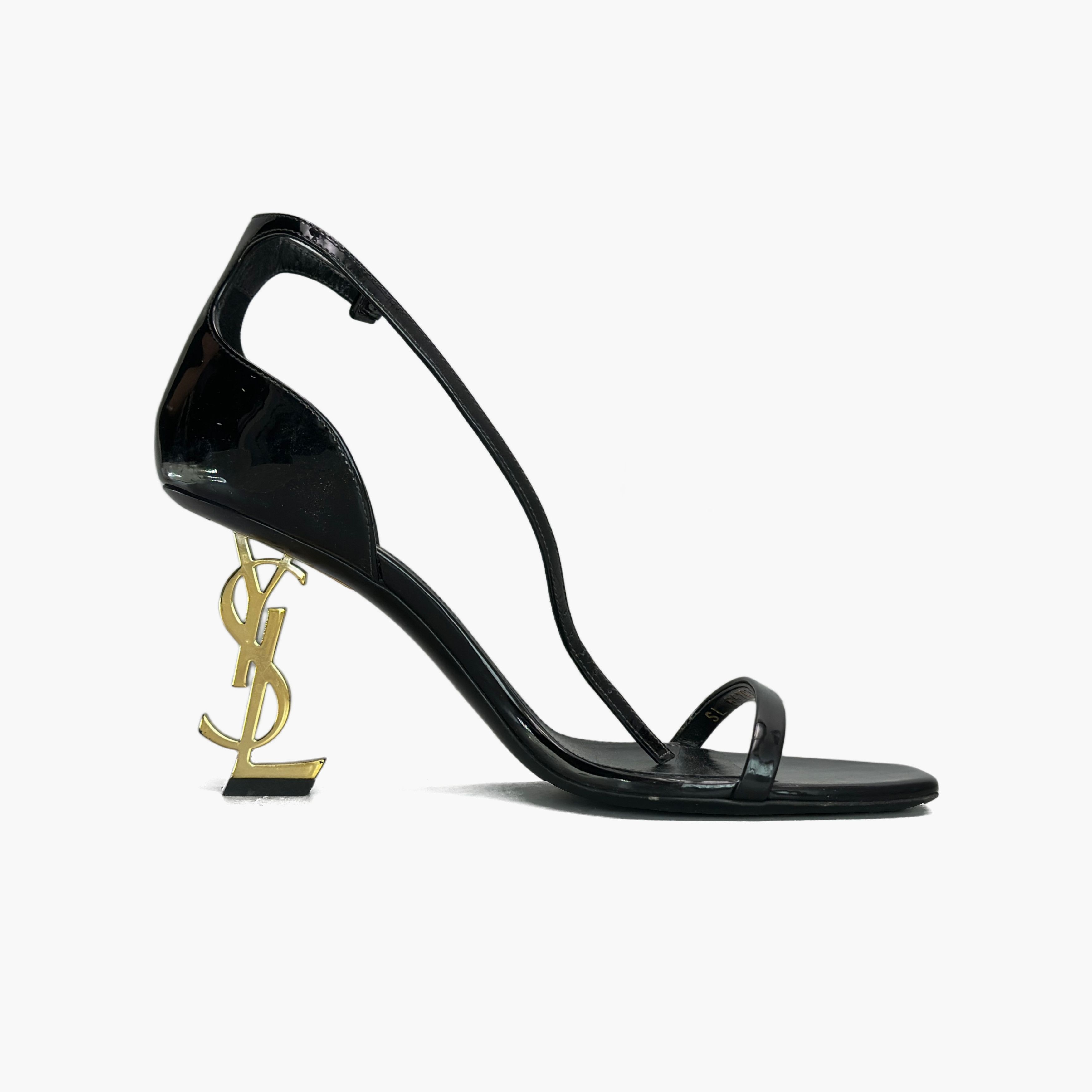 Saint Laurent Paris Saint Laurent Opyum Logo Heel Sandals Size 36.5 Size US 6.5 / IT 36.5 - 2 Thumbnail