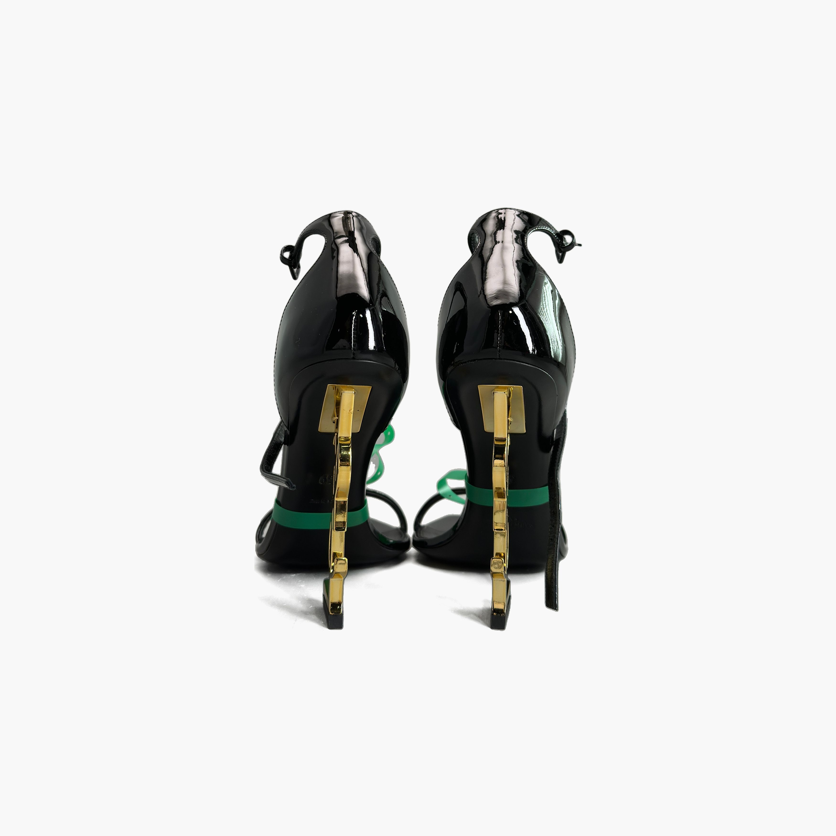 Saint Laurent Paris Saint Laurent Opyum Logo Heel Sandals Size 39 Size US 9 / IT 39 - 6 Thumbnail