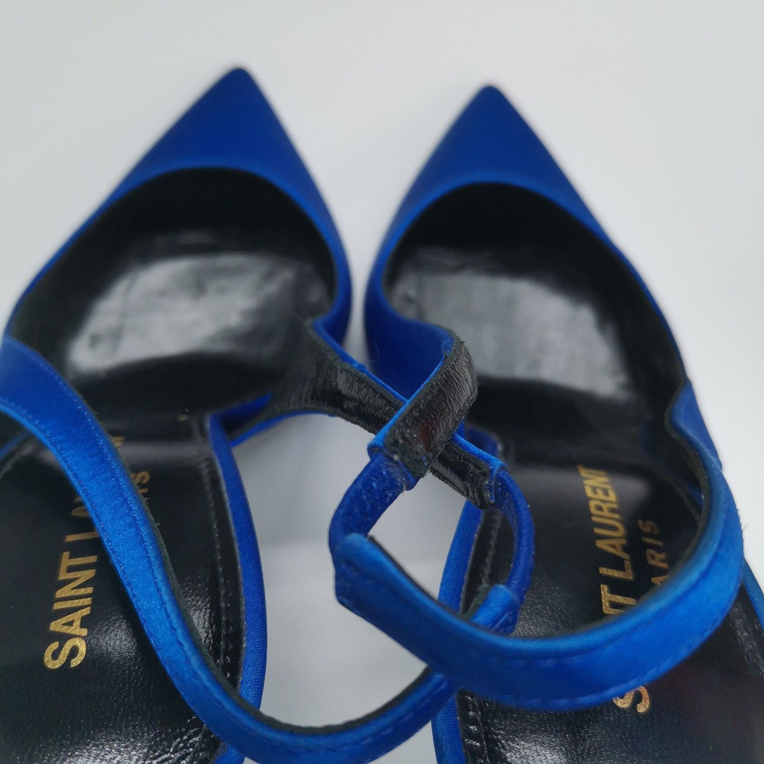 Saint Laurent Paris Saint Laurent Zoe Silk Slingback Heels Size 37 Size US 7 / IT 37 - 10 Thumbnail