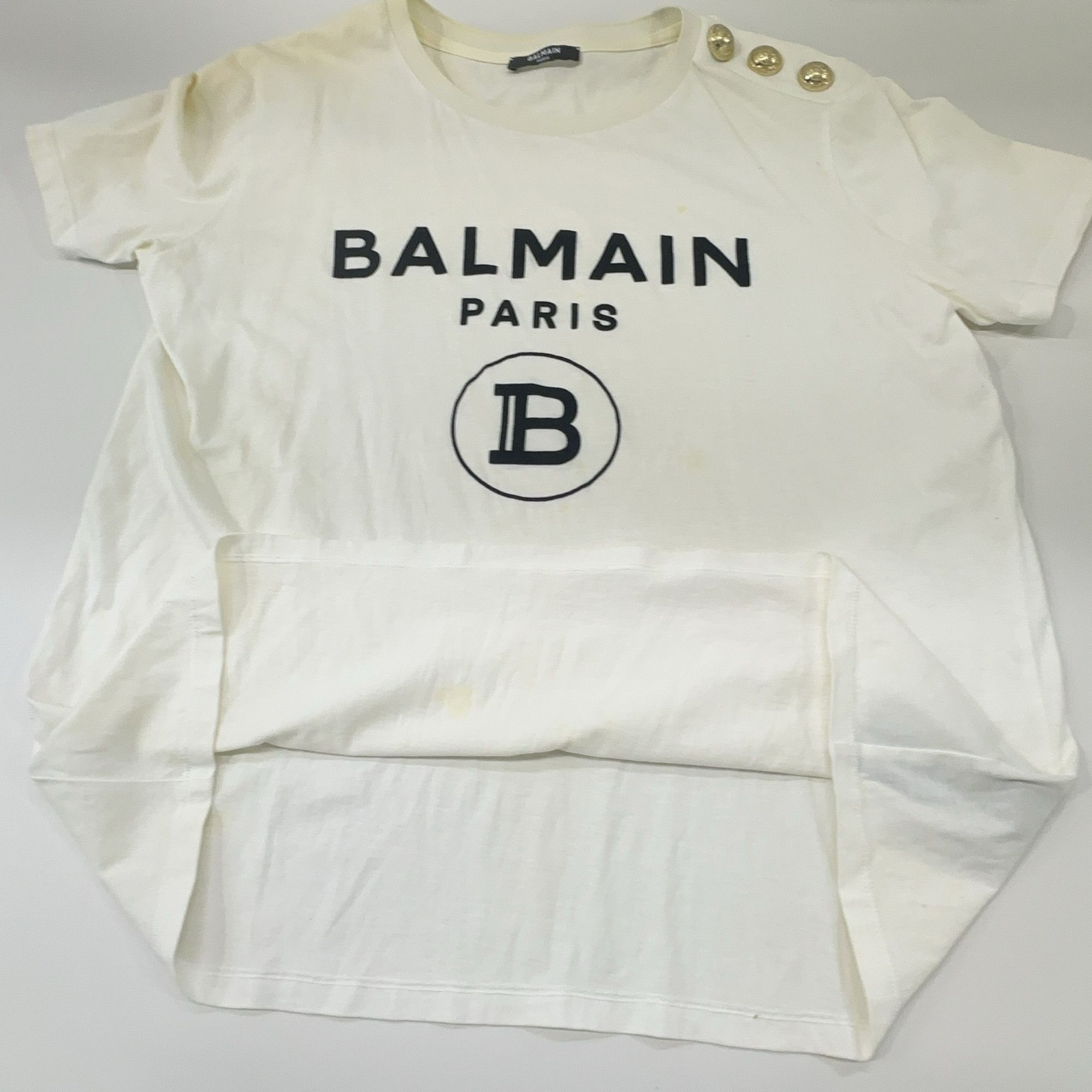 Balmain Balmain Logo Button T-Shirt Size M Size M / US 6-8 / IT 42-44 - 7 Thumbnail