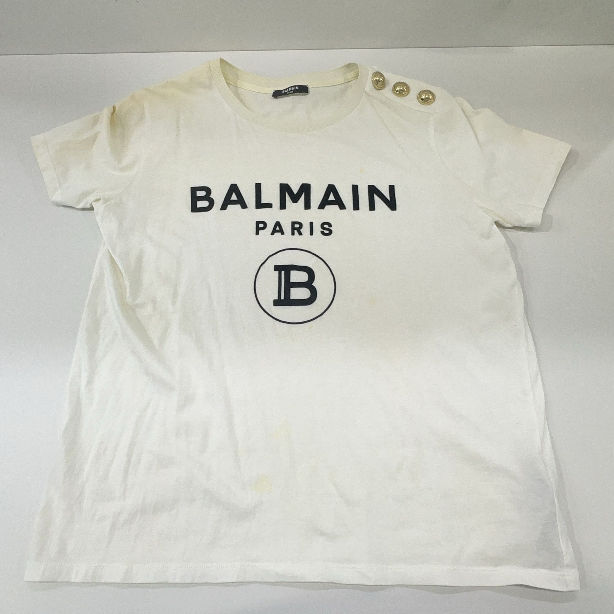 Balmain Balmain Logo Button T-Shirt Size M Size M / US 6-8 / IT 42-44 - 6 Thumbnail