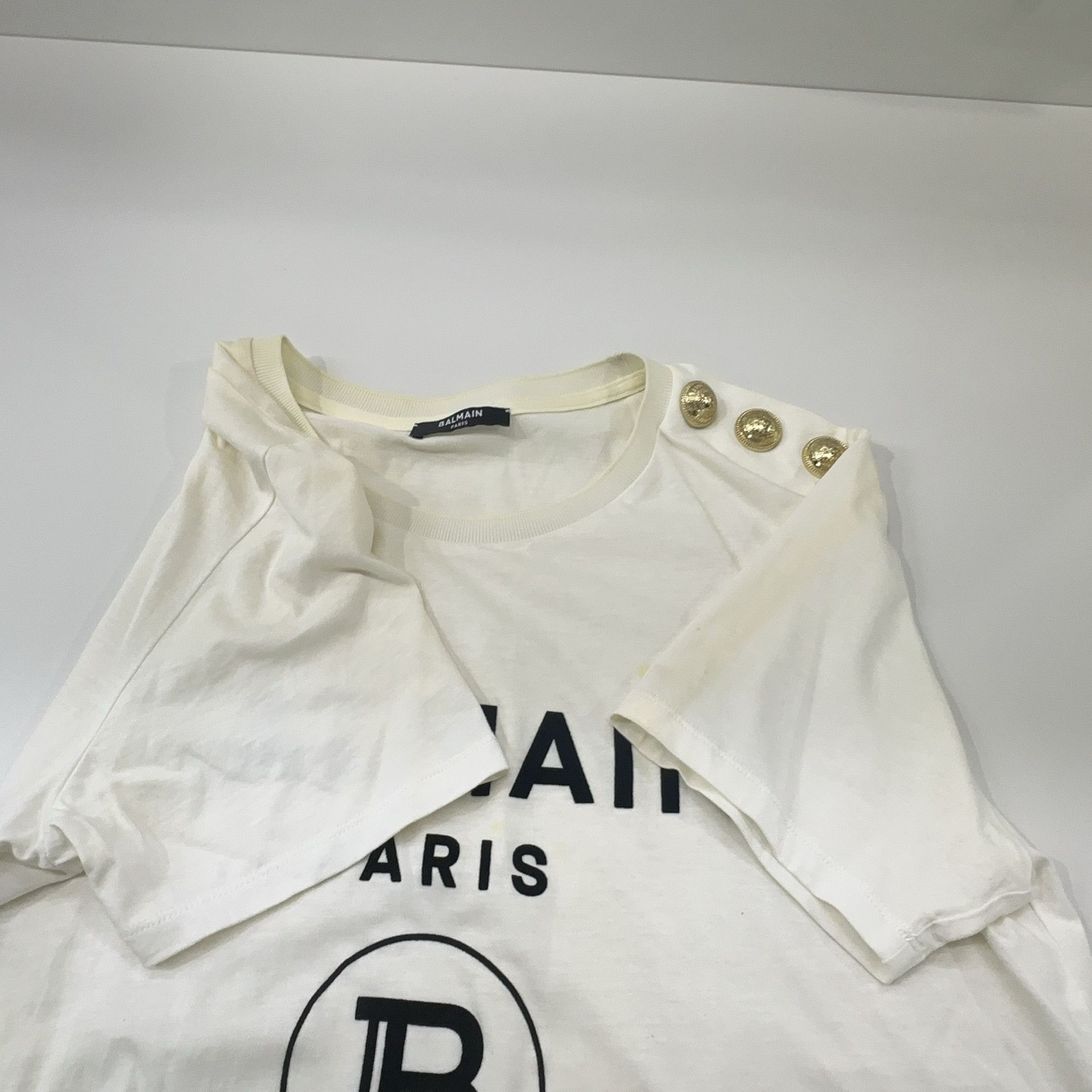 Balmain Balmain Logo Button T-Shirt Size M Size M / US 6-8 / IT 42-44 - 8 Thumbnail