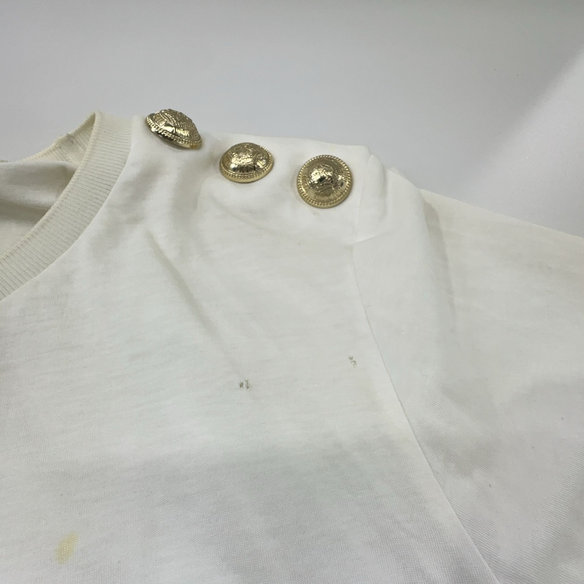 Balmain Balmain Logo Button T-Shirt Size M Size M / US 6-8 / IT 42-44 - 3 Thumbnail