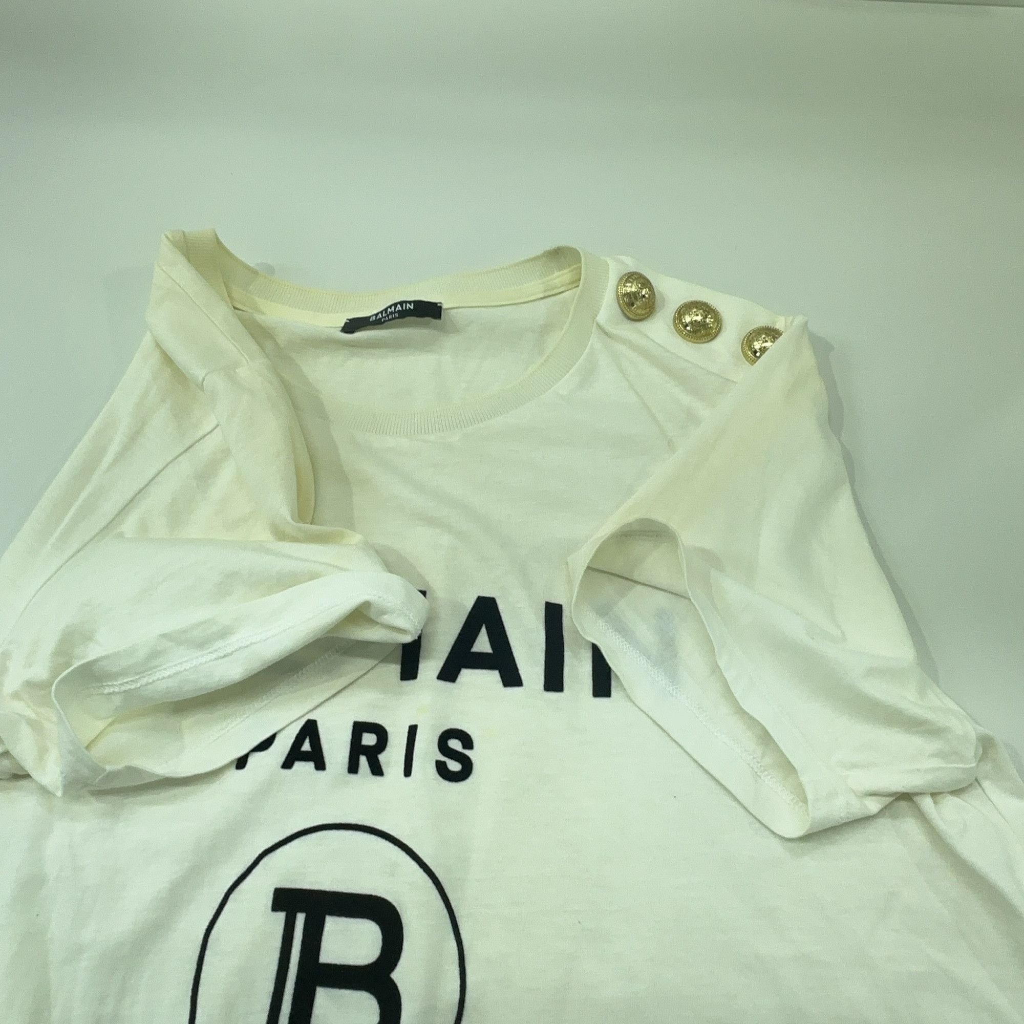 Balmain Balmain Logo Button T-Shirt Size M Size M / US 6-8 / IT 42-44 - 9 Thumbnail