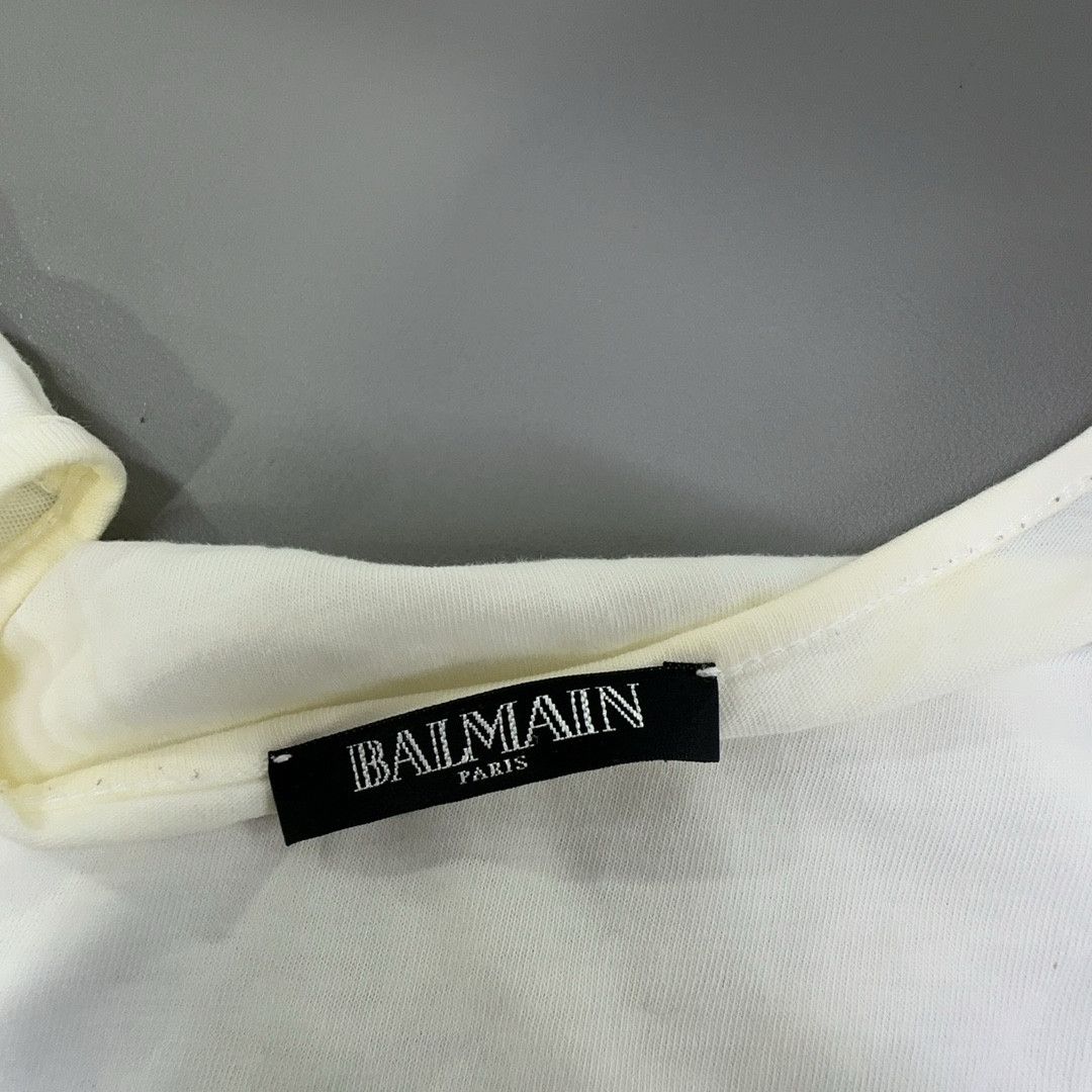 Balmain Balmain Gold Sequin Logo Tank Top Size 36 Size XS / US 0-2 / IT 36-38 - 3 Thumbnail