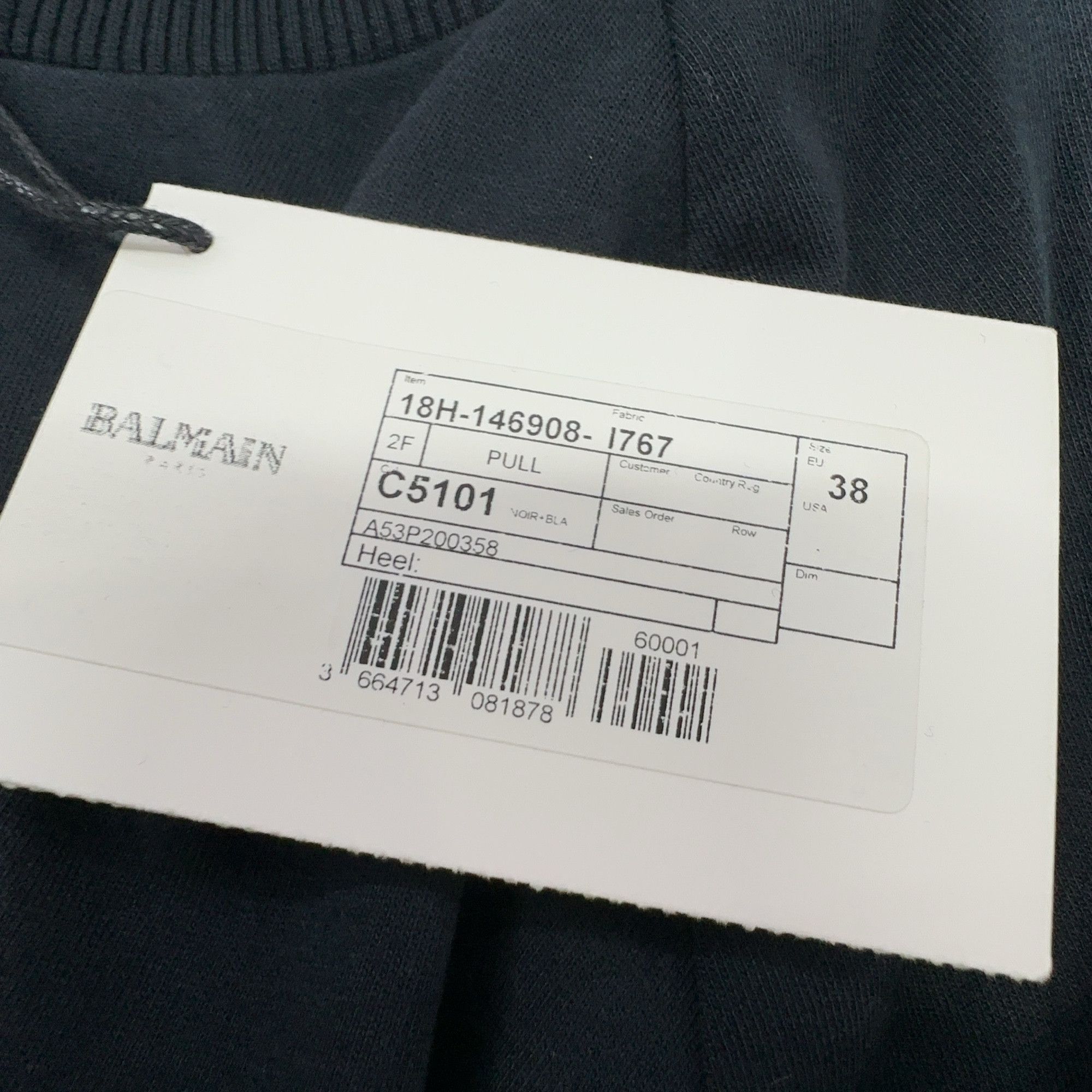 Balmain Balmain Paris Logo Print Sweatshirt Size 38 Size S / US 4 / IT 40 - 5 Thumbnail