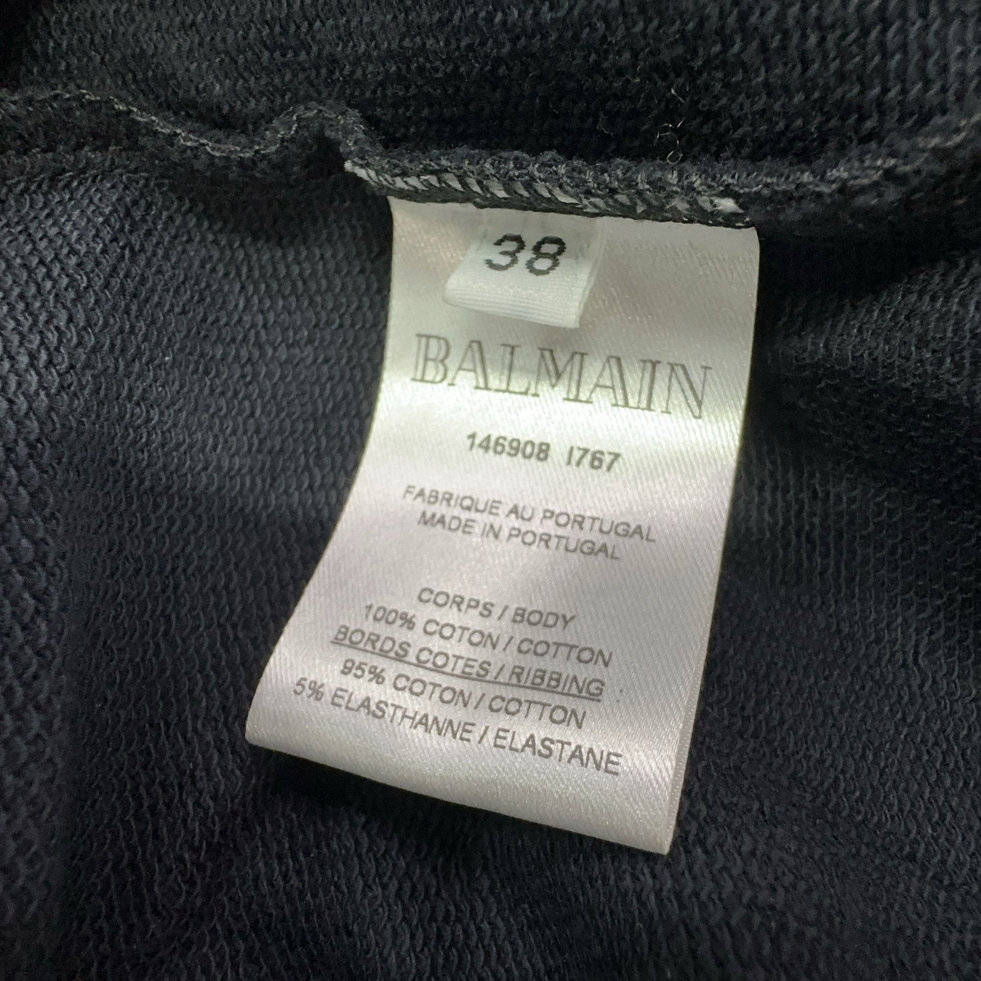 Balmain Balmain Paris Logo Print Sweatshirt Size 38 Size S / US 4 / IT 40 - 3 Thumbnail