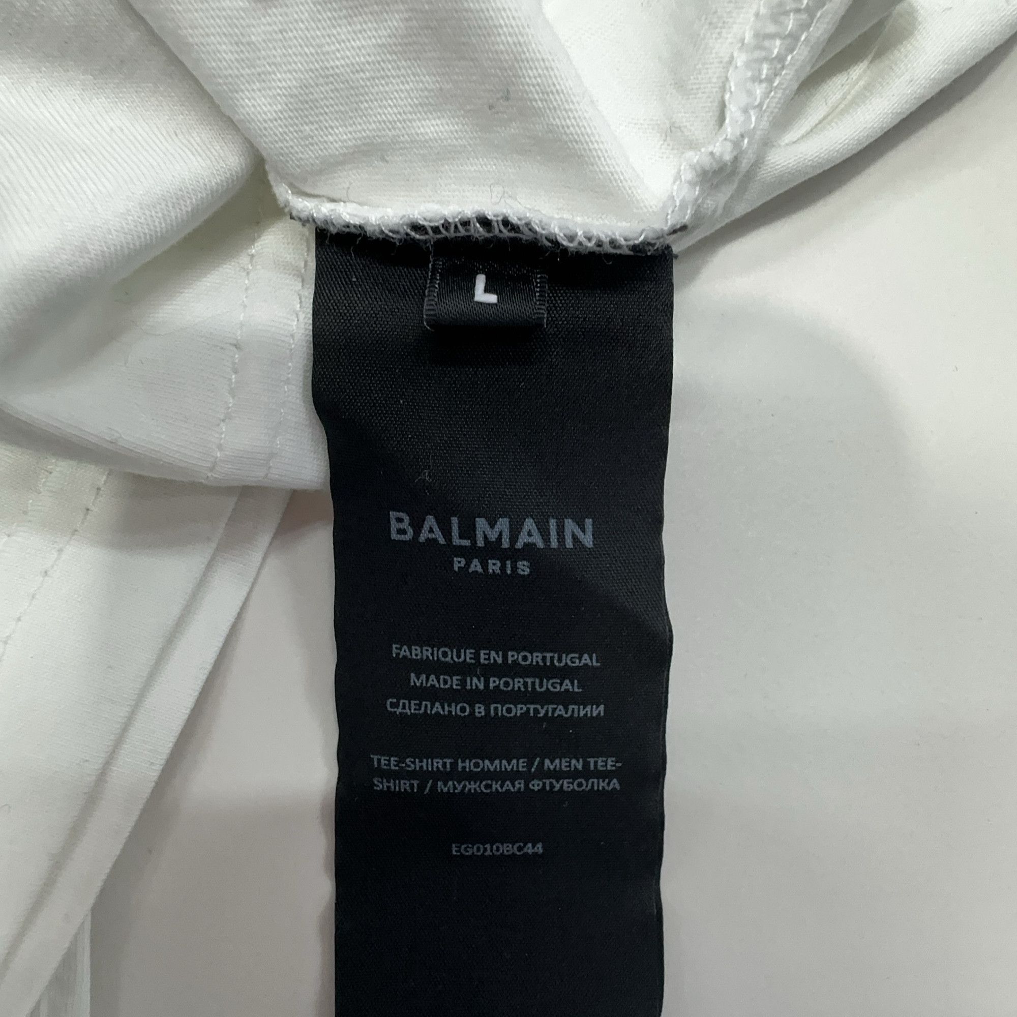 Balmain Balmain Logo Print T-Shirt Size L Size US L / EU 52-54 / 3 - 4 Thumbnail
