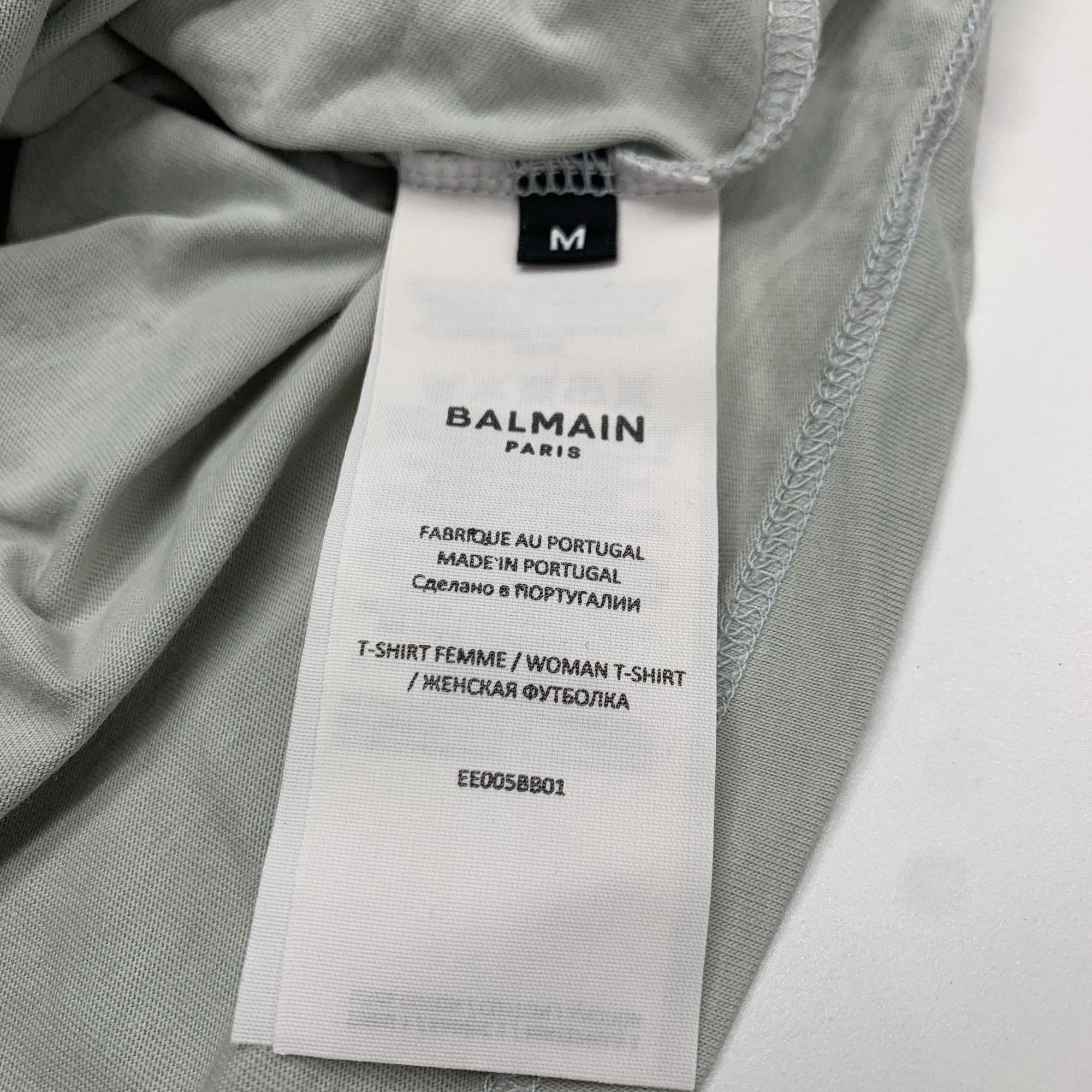 Balmain Balmain Logo Short Sleeve T-Shirt M Size M / US 6-8 / IT 42-44 - 4 Thumbnail
